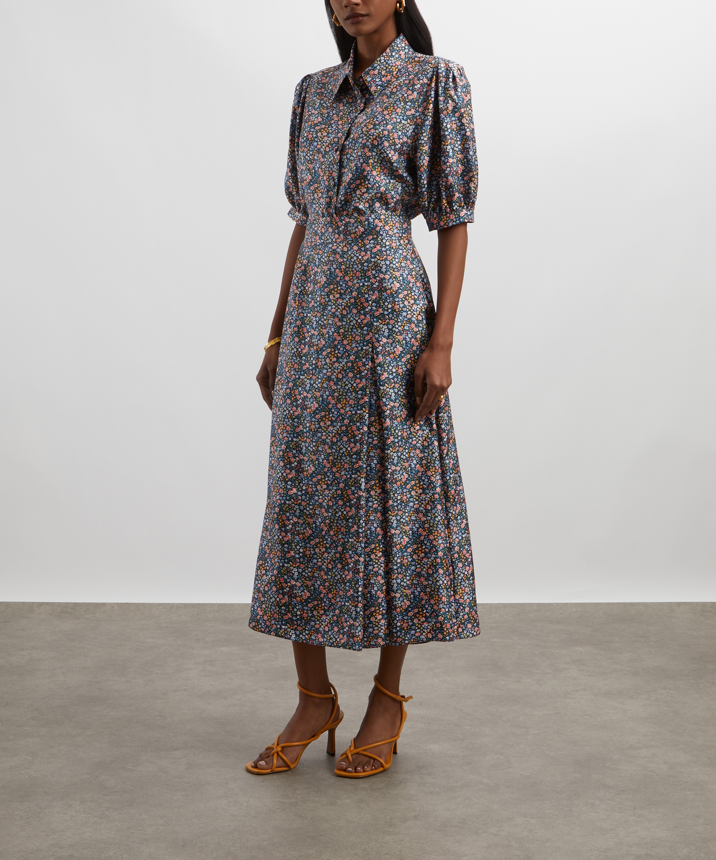 Liberty - Canapé Soft Wrap Skirt in Phoebe and Jo Silk Twill image number 1