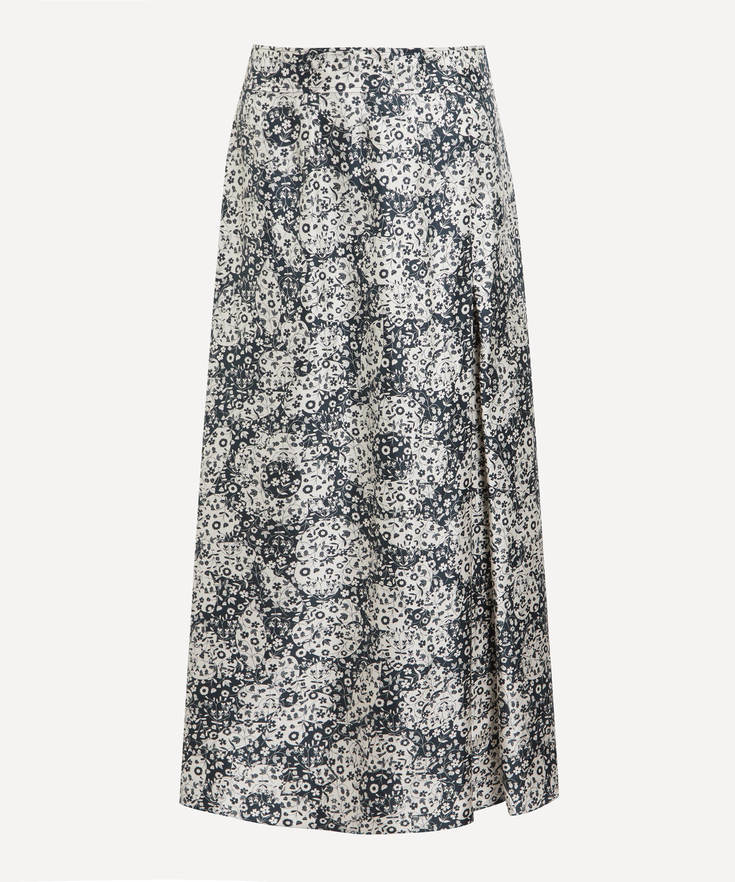 Liberty - Canapé Soft Wrap Skirt in Mirabelle Mono Silk Twill image number 0