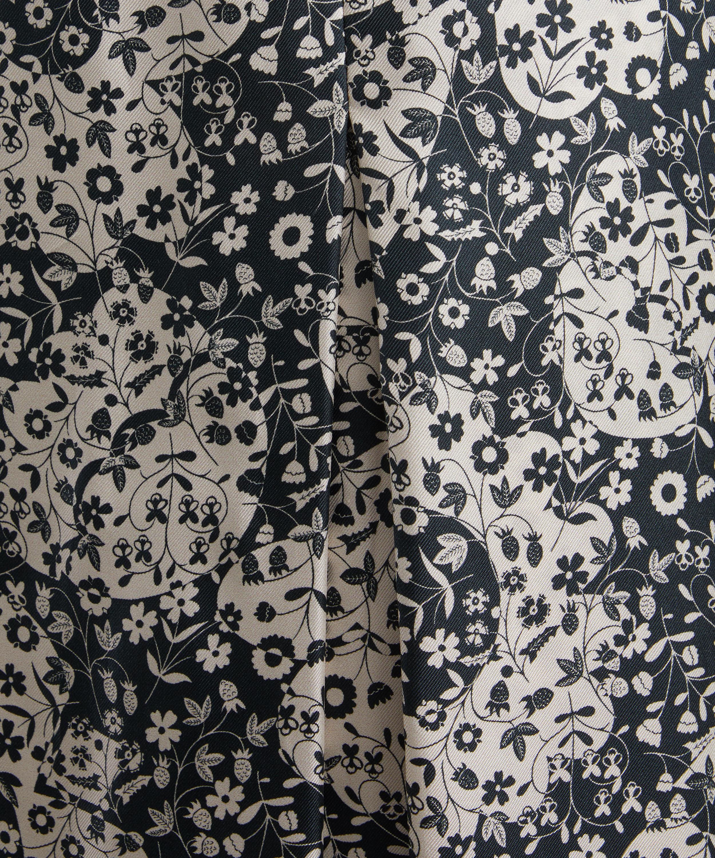 Liberty - Mirabelle Mono Silk Twill Canapé Soft Wrap Skirt image number 4