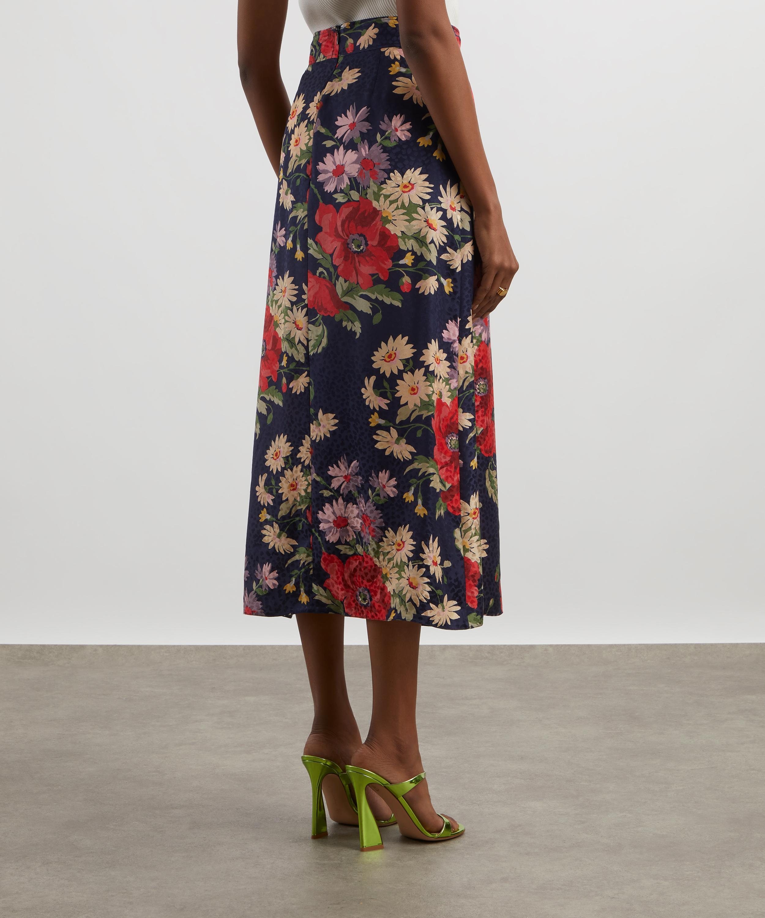 Liberty - Abelia Bouquet Taunton Jacquard Canapé Soft Wrap Skirt image number 3