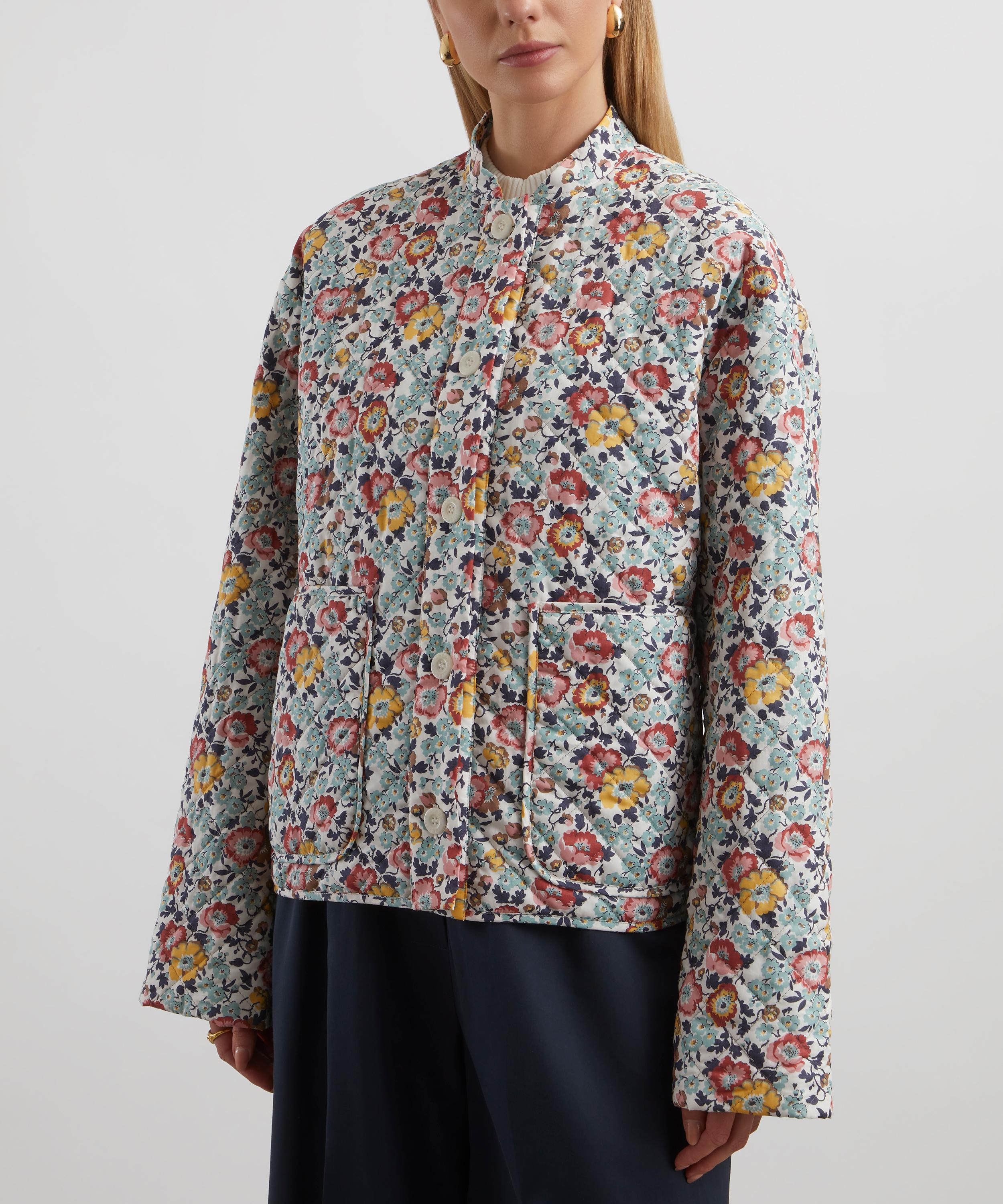 Liberty - Pavilion Quilted Jacket in Poppy Poem image number 2