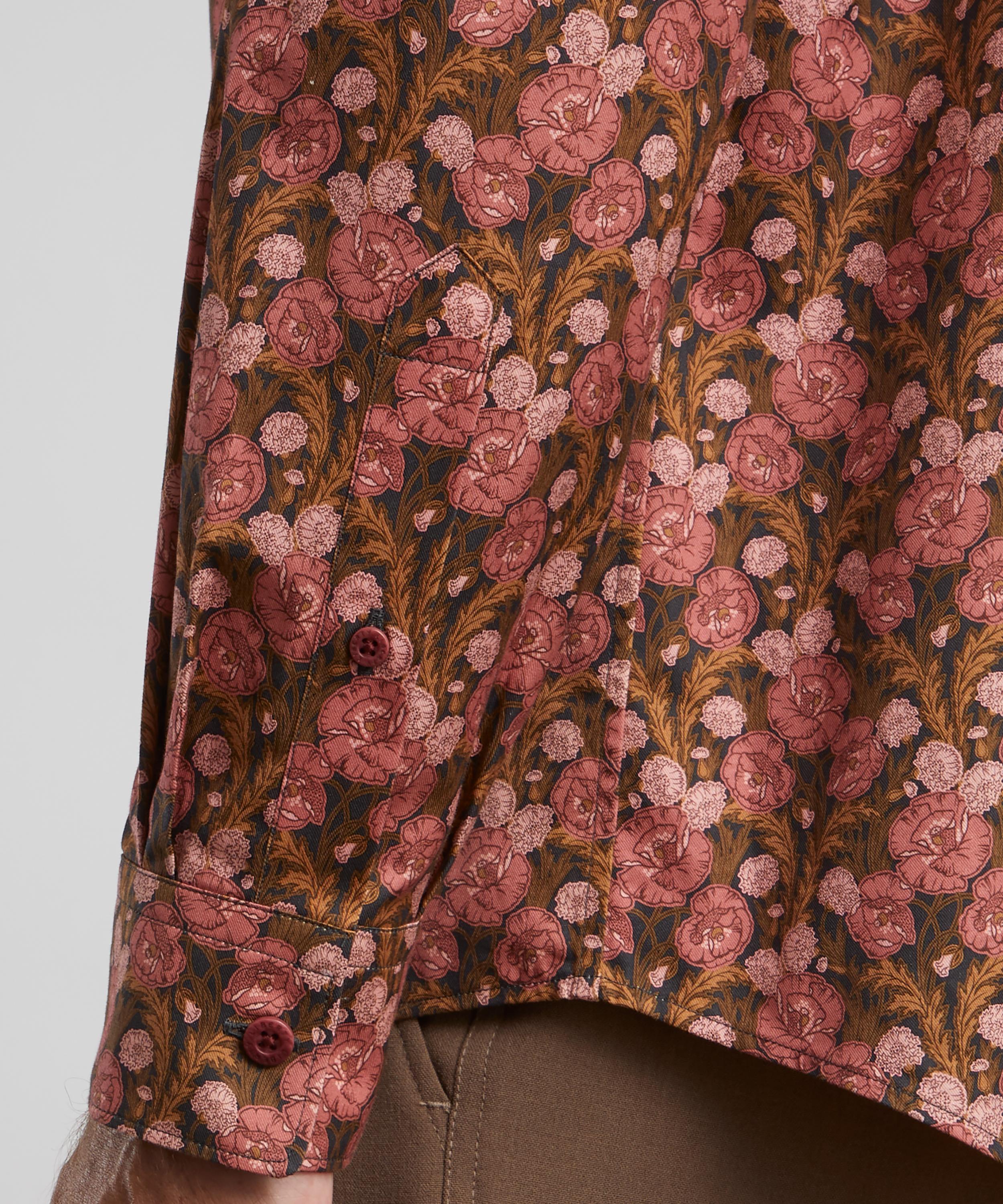 Liberty - Alex Stowe Cotton Twill Shirt in Miss Maud image number 4