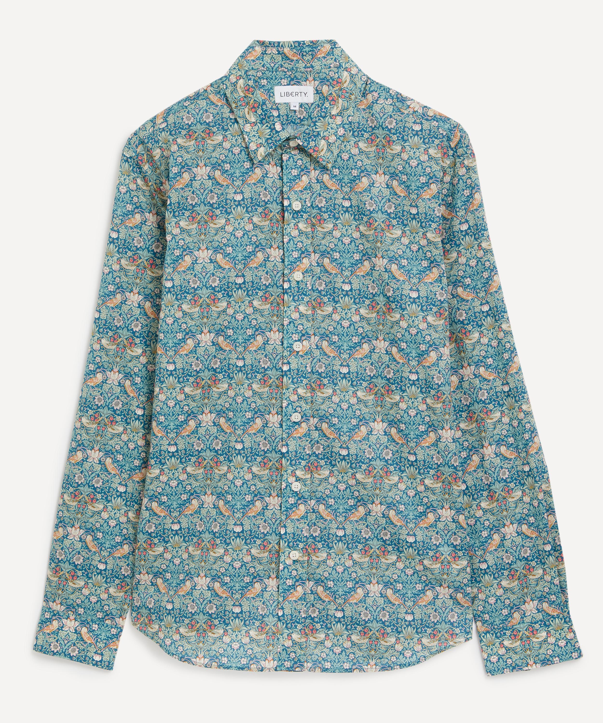 Liberty - Classic Fit Tana Lawn™ Shirt in Strawberry Thief image number 0