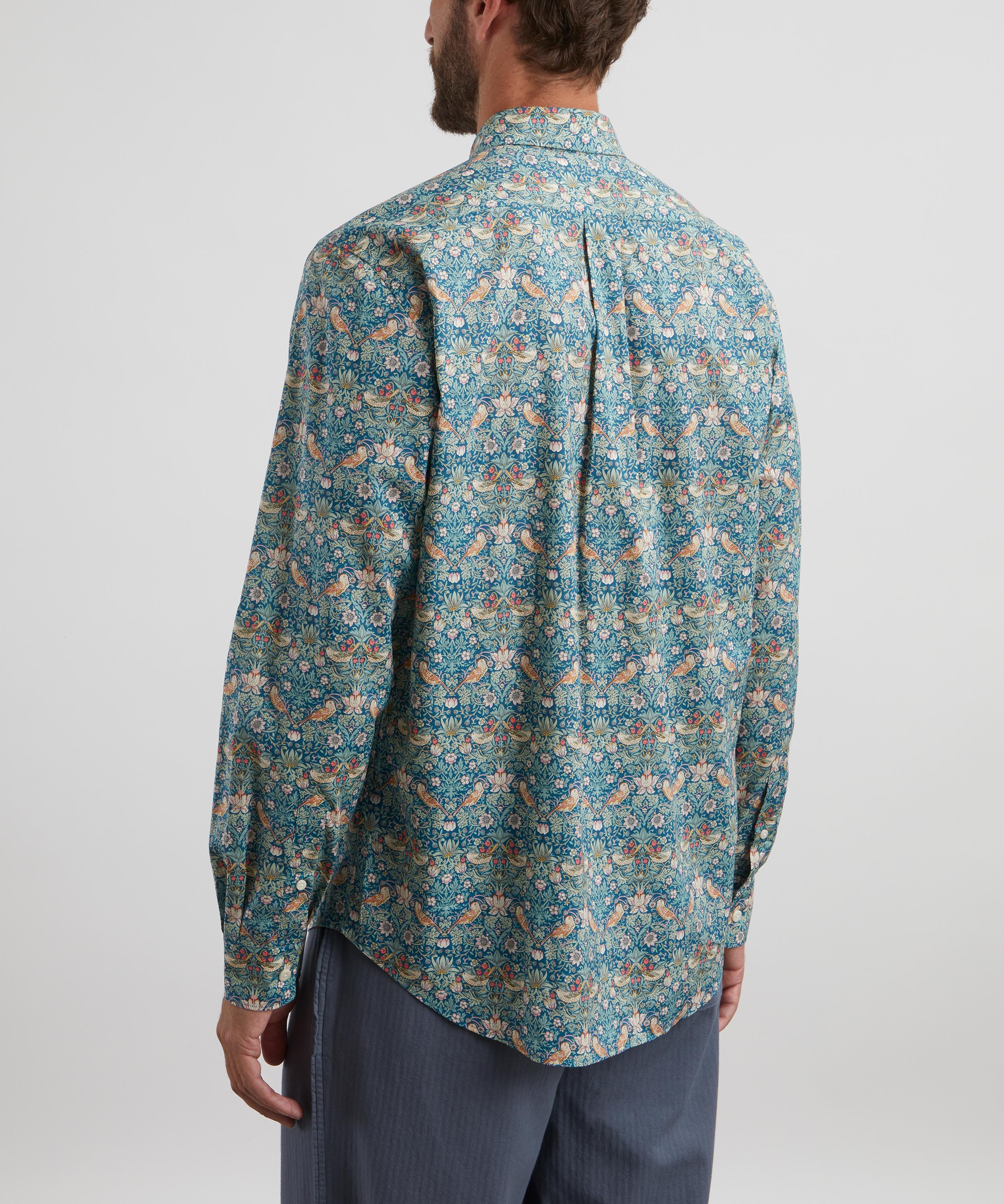 Liberty - Lasenby Classic Casual Tana Lawn™ Cotton Shirt in Strawberry Thief image number 3