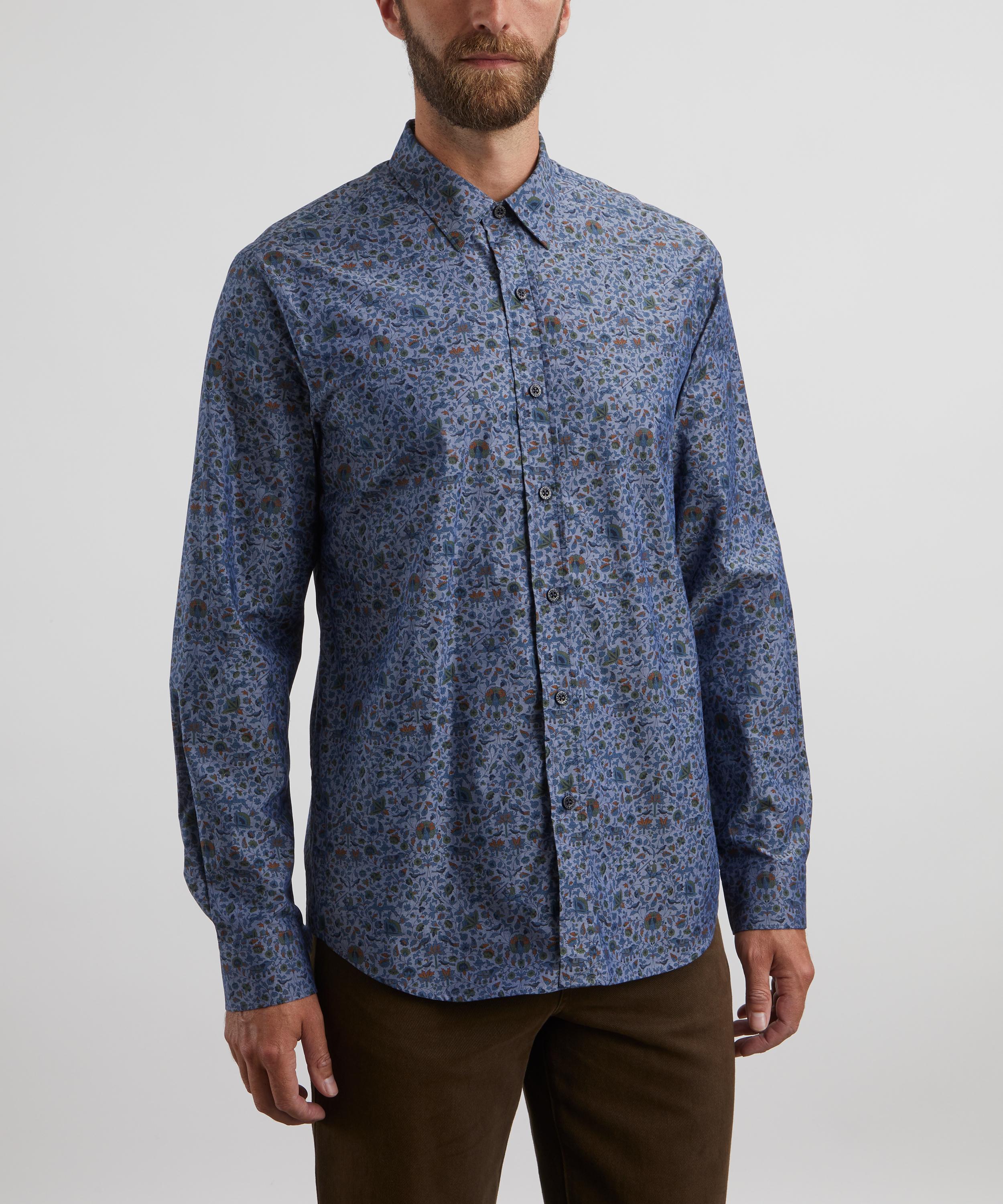 Liberty - Lasenby Classic Casual Colombo Chambray Cotton Shirt in Imran image number 2