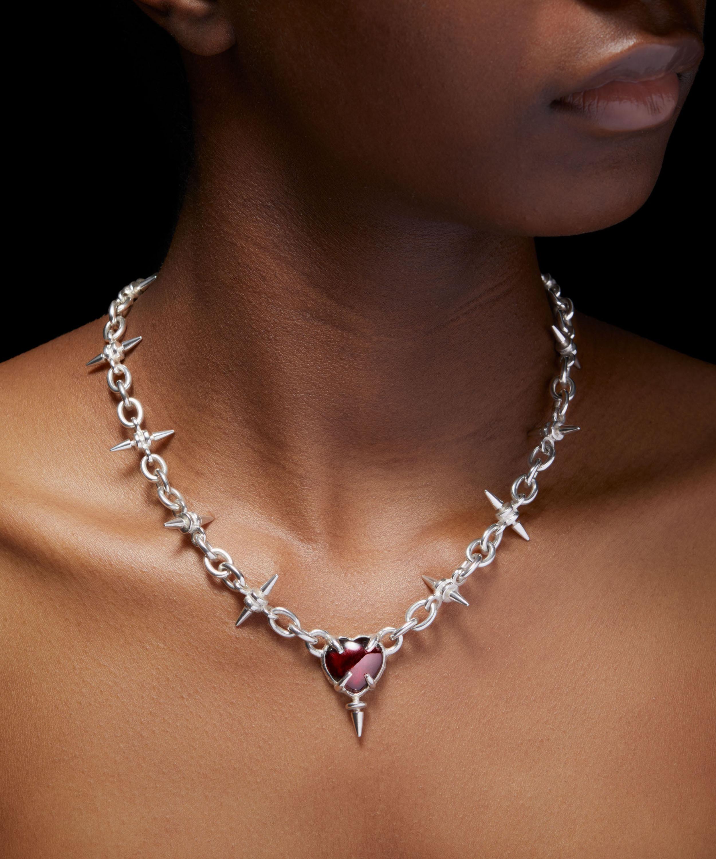 Maria Nilsdotter Sterling Silver Queen's Pendant Necklace Liberty