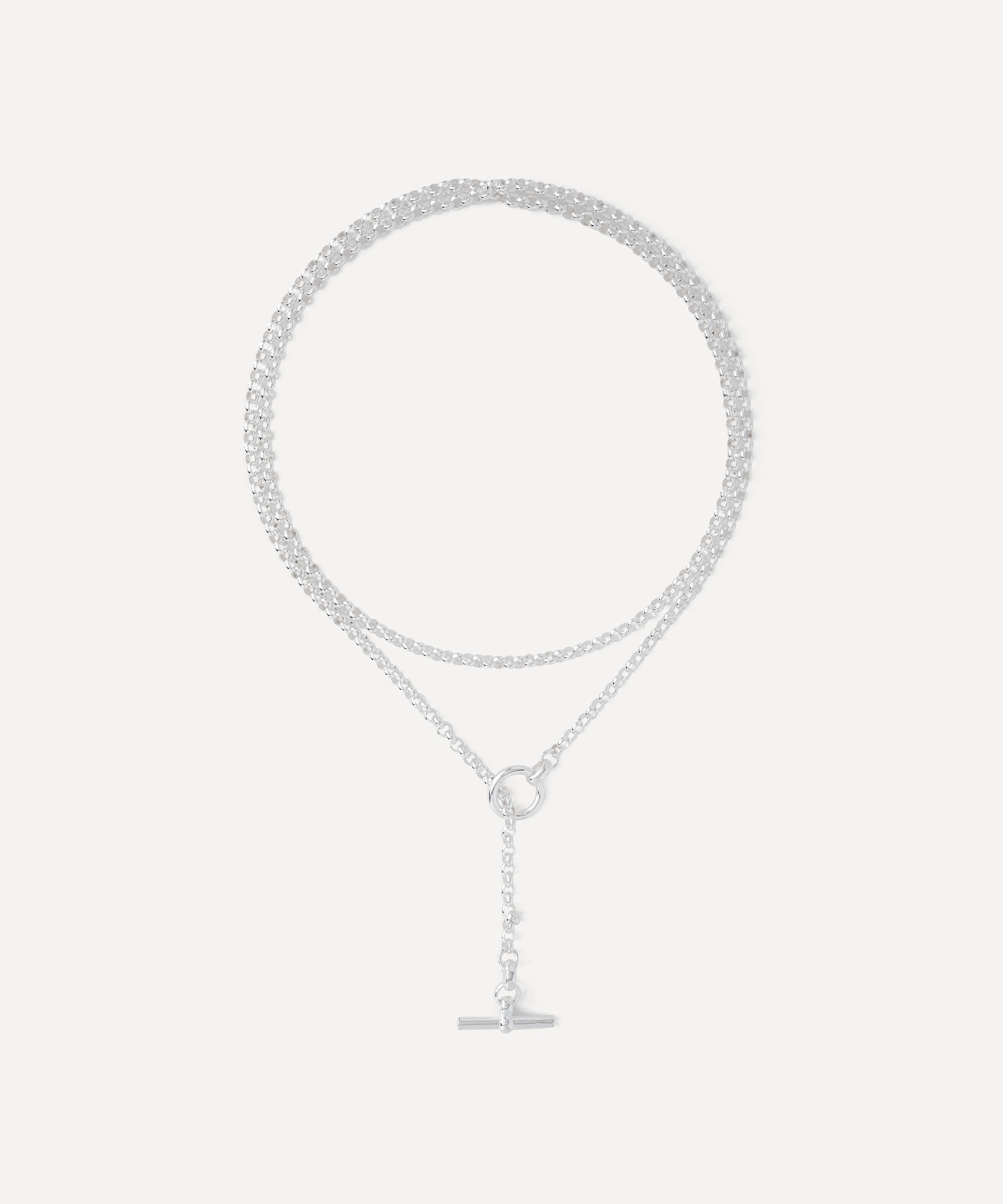 Tilly Sveaas - Sterling Silver Solid Lariat Necklace