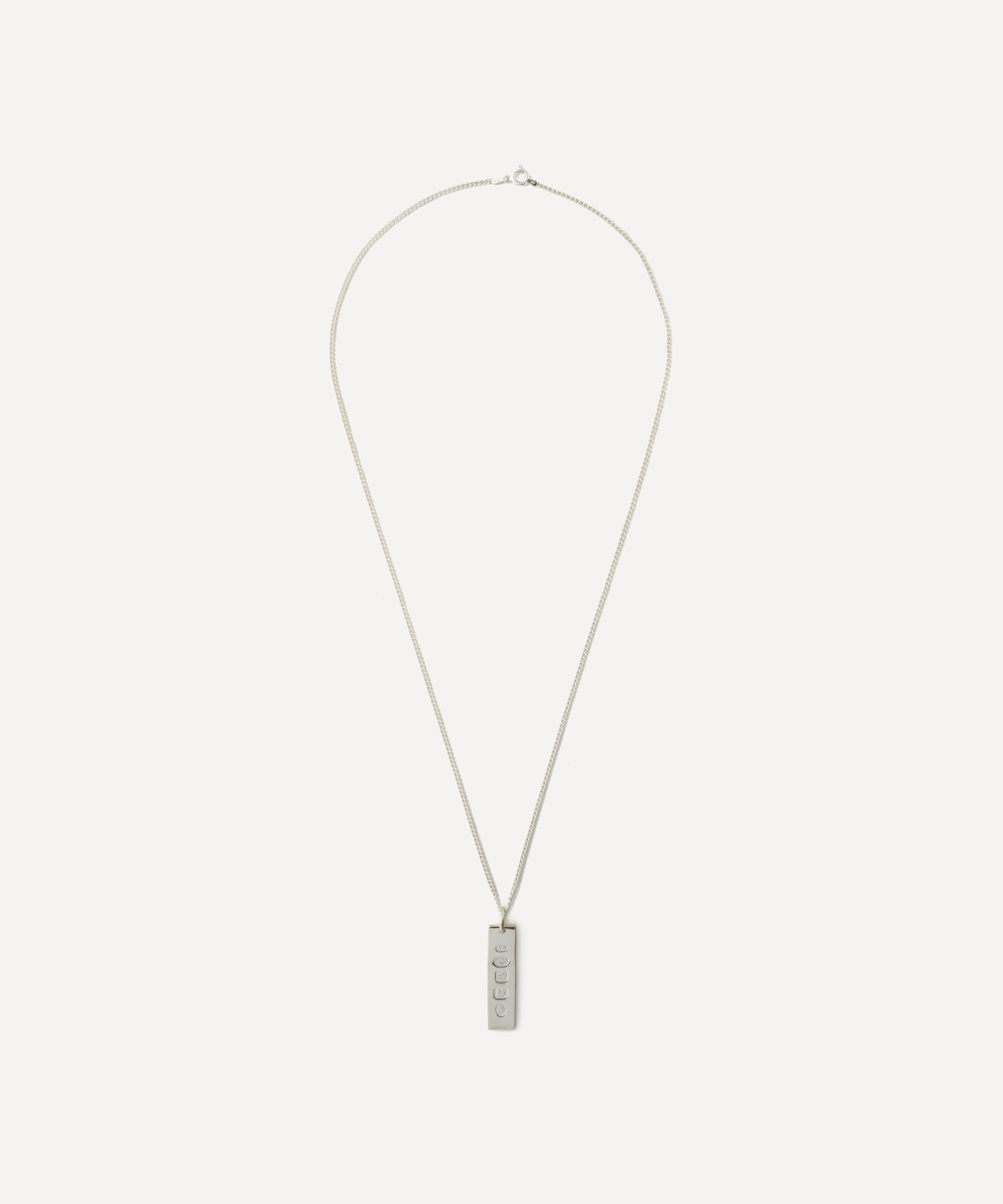 Tilly Sveaas - Sterling Silver Hallmarked Ingot Pendant Necklace