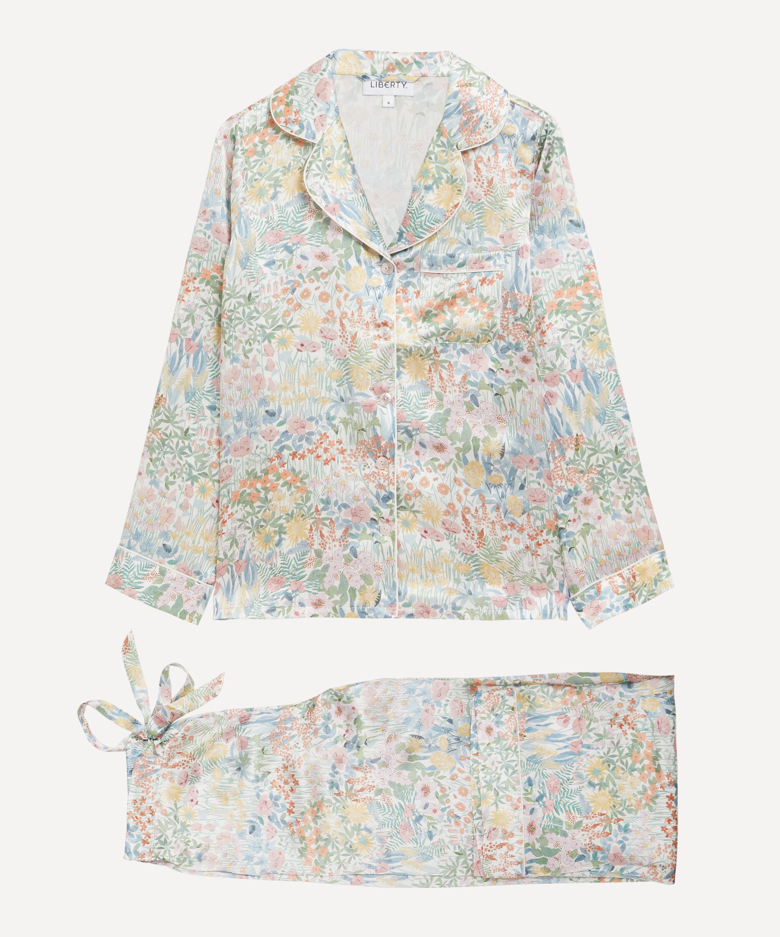 Liberty - Faria Flowers Small Silk Satin Pyjama Set