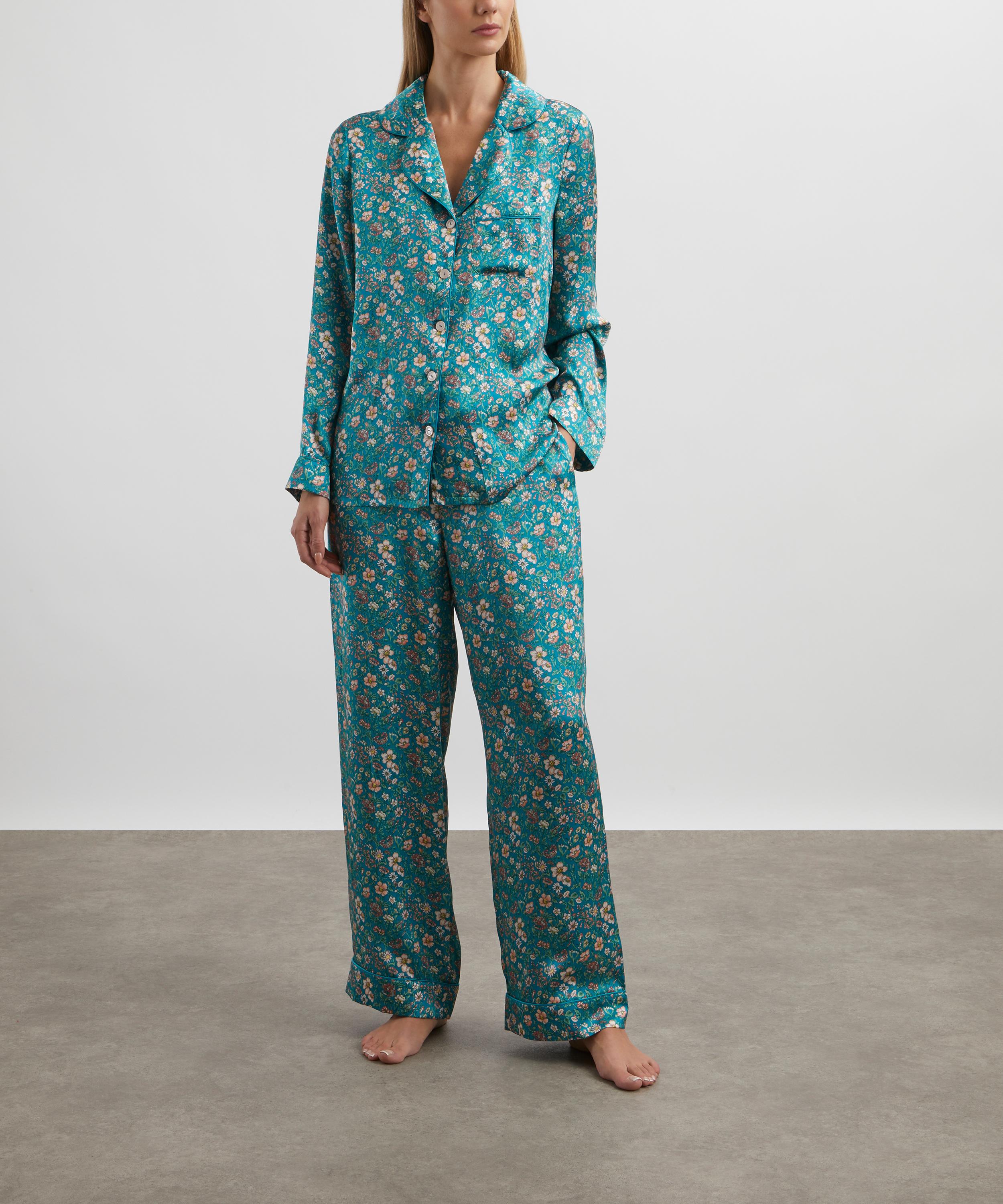 Liberty - Rachel Meadows Silk Satin Pyjama Set image number 1