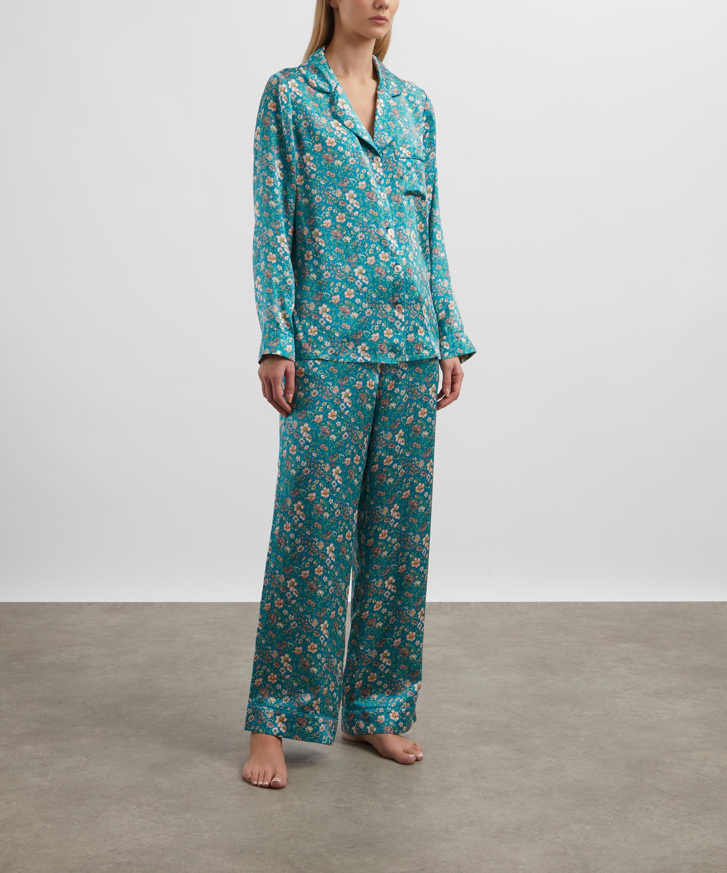 Liberty - Rachel Meadows Silk Satin Pyjama Set image number 2