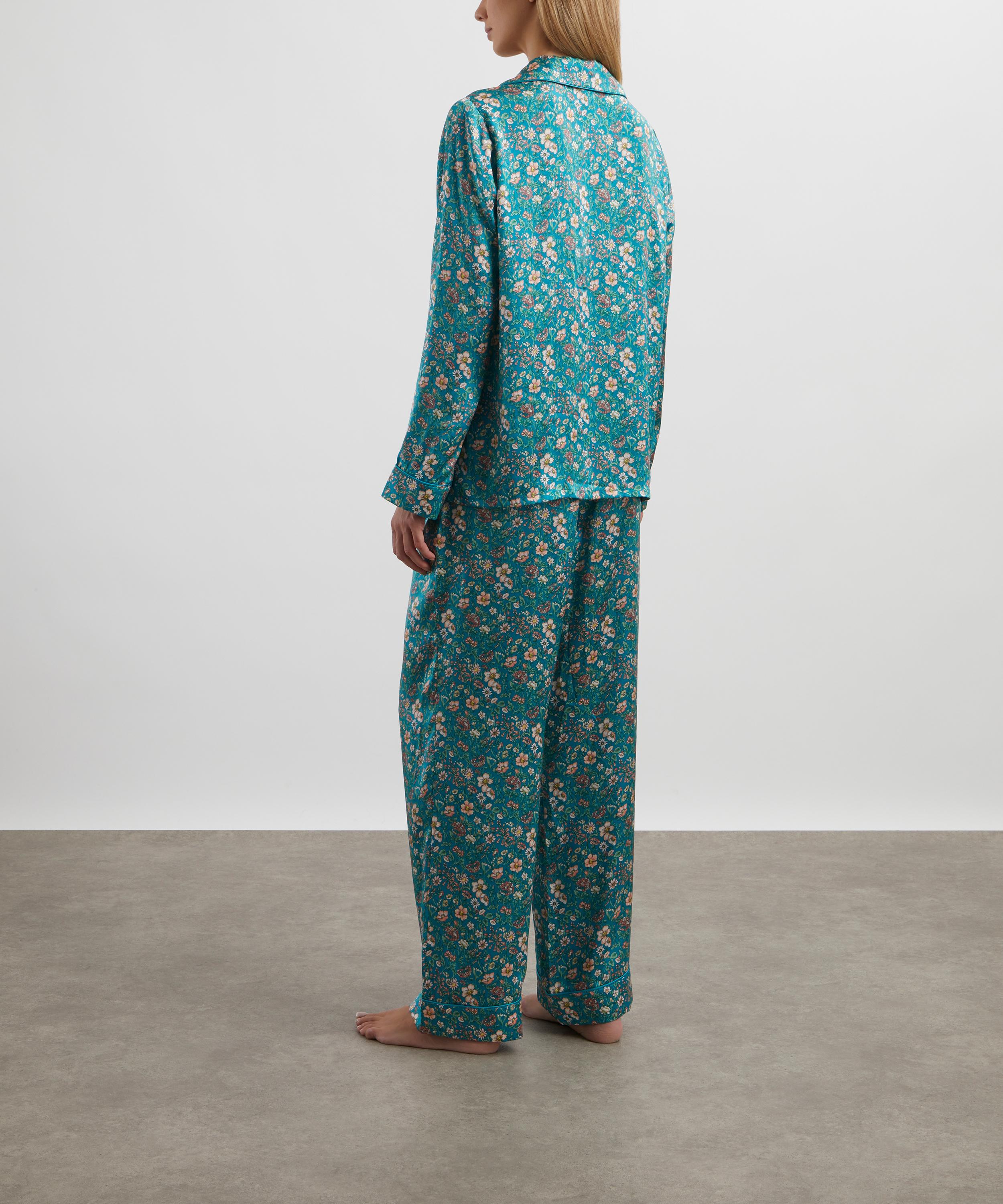 Liberty - Rachel Meadows Silk Satin Pyjama Set image number 3