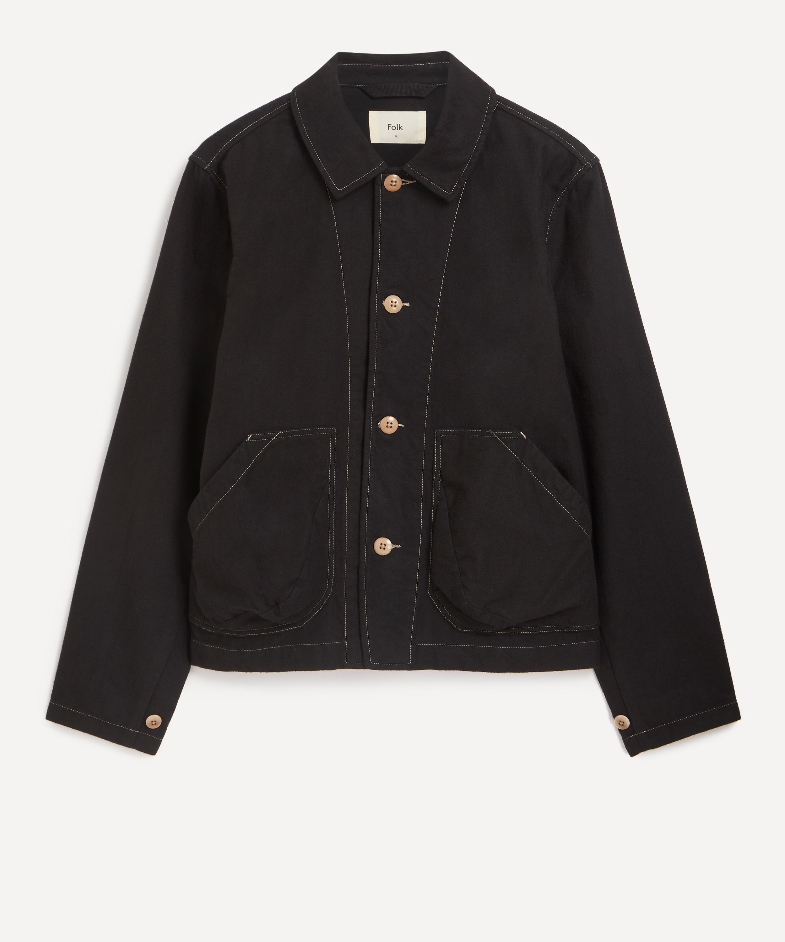 Folk - Black Moleskin Prism Jacket