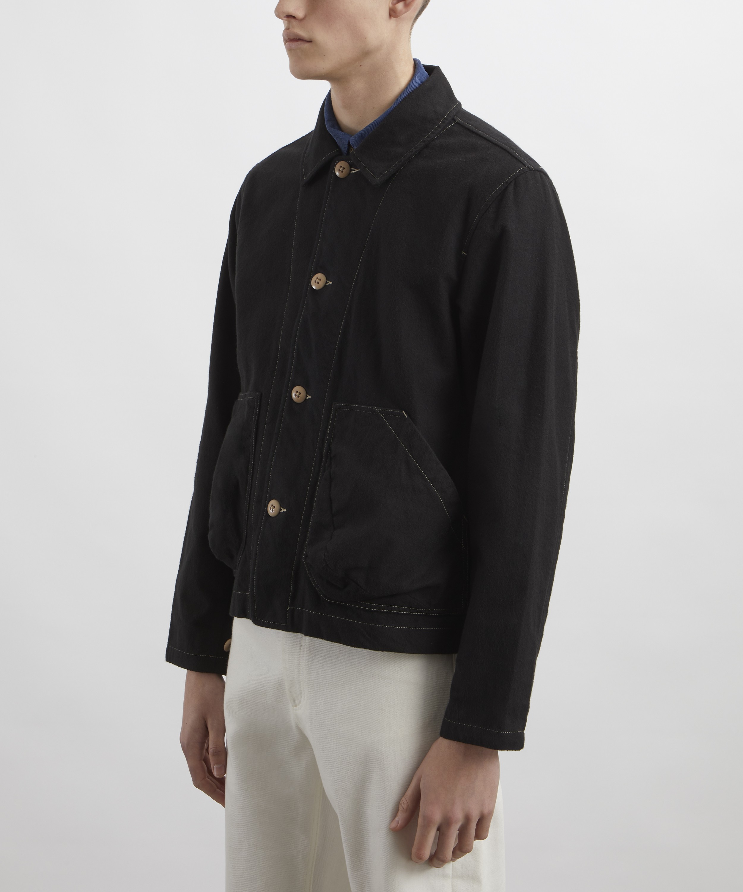 Folk - Black Moleskin Prism Jacket image number 2