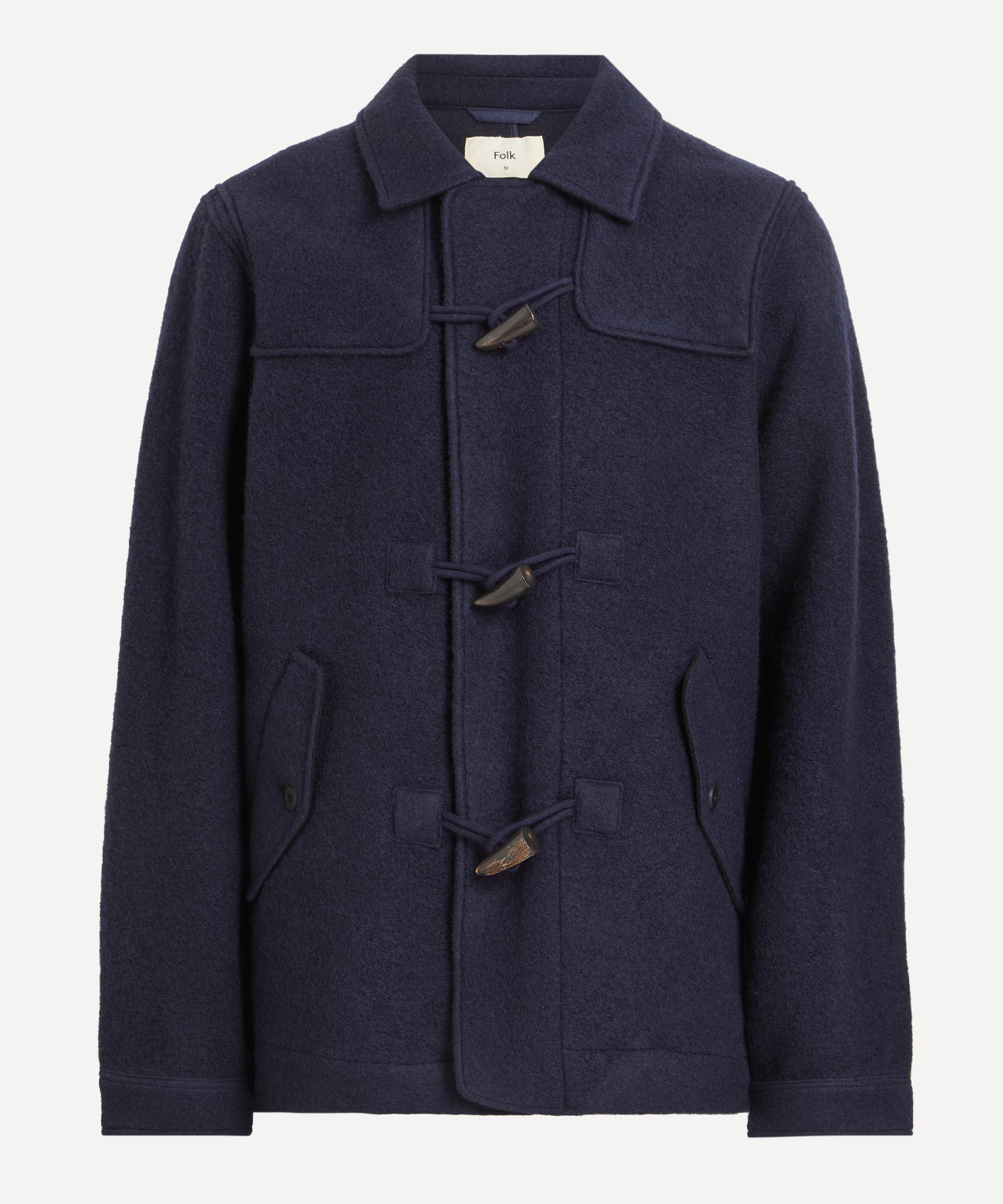 Folk - Navy Wool Duffle Coat image number 0