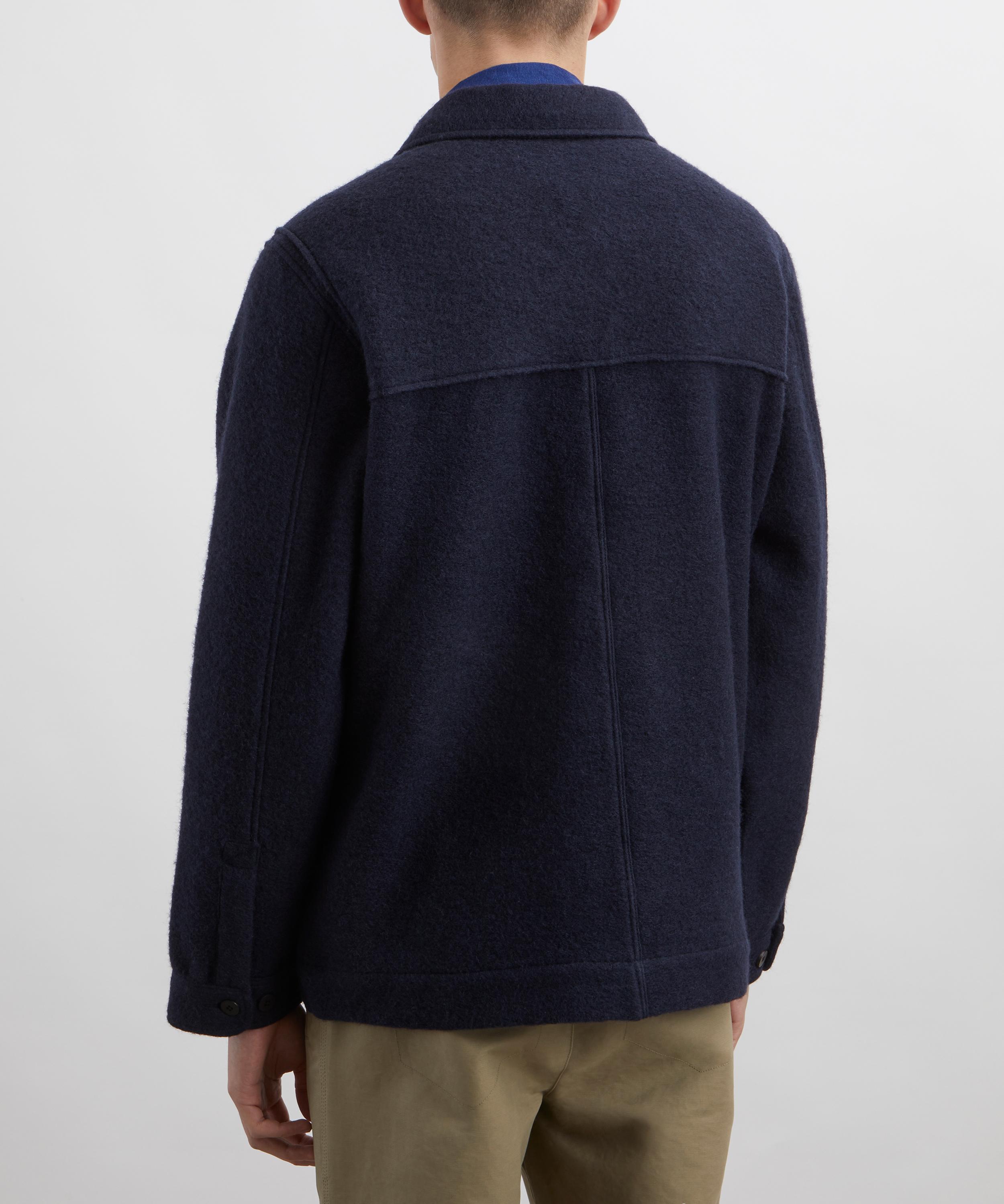 Folk - Navy Wool Duffle Coat image number 3