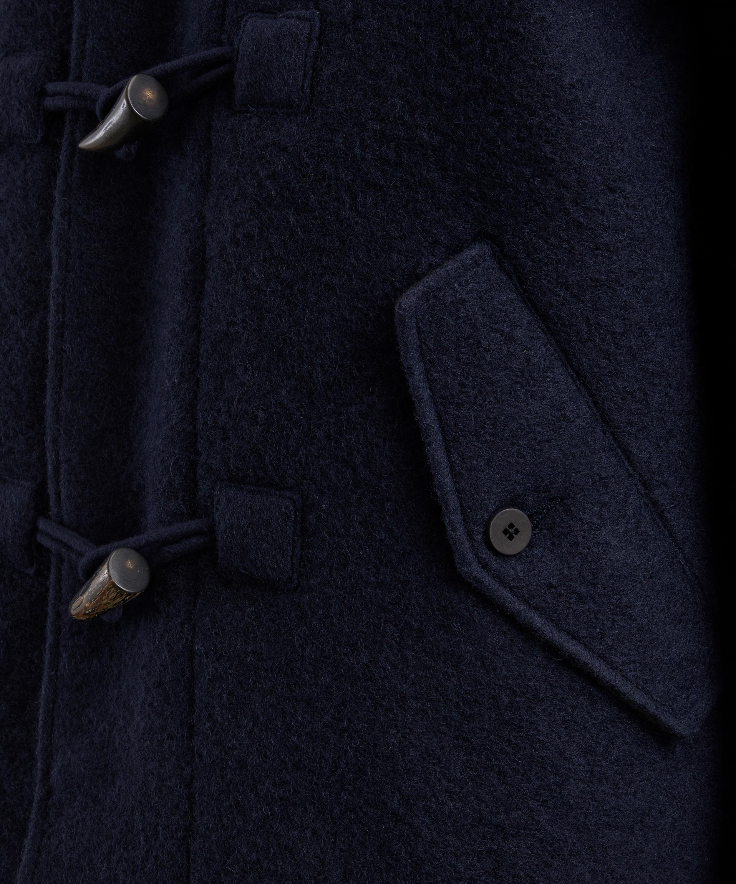 Folk - Navy Wool Duffle Coat image number 4