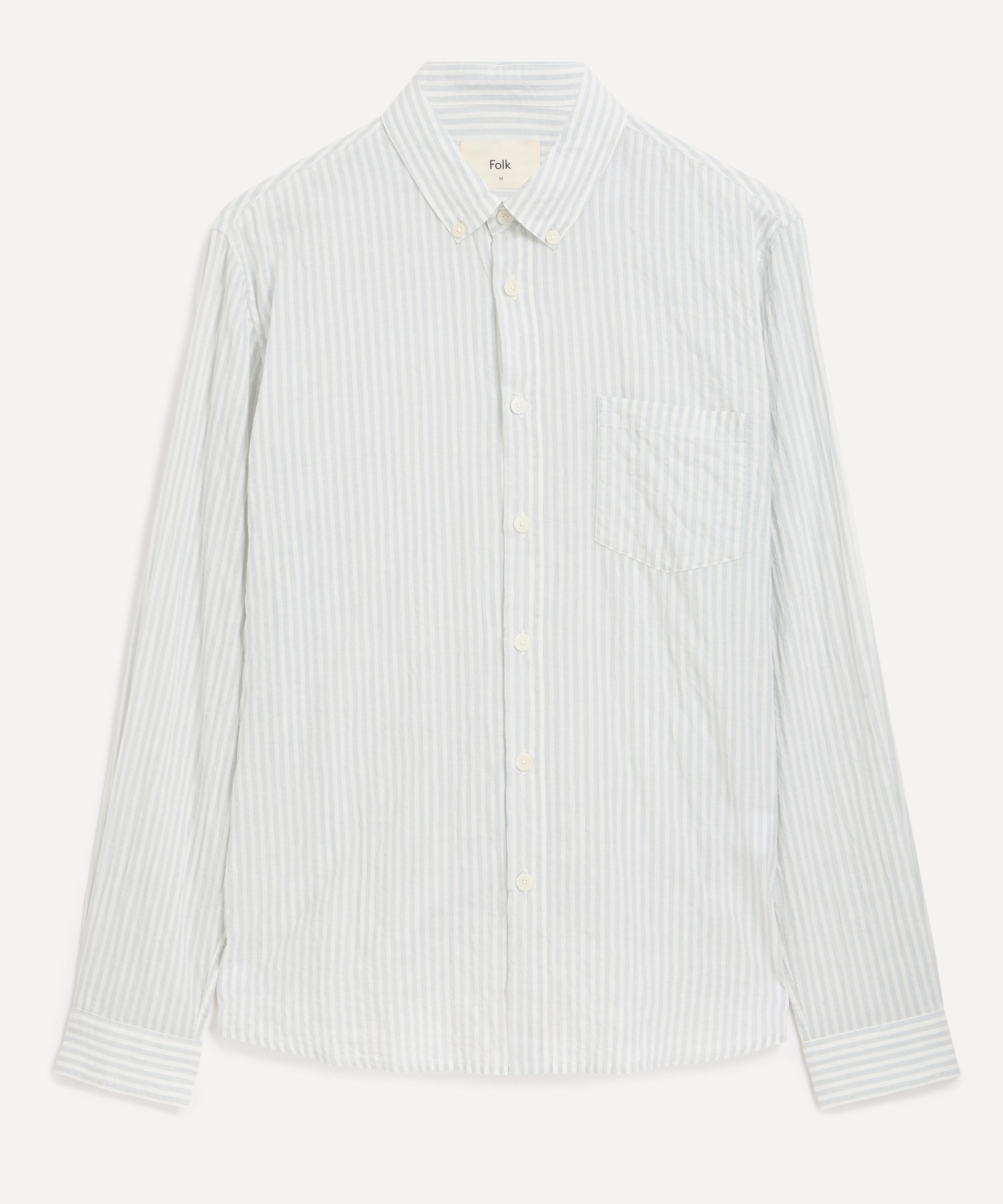 Folk - Textured Stripe Cotton Shirt image number 0