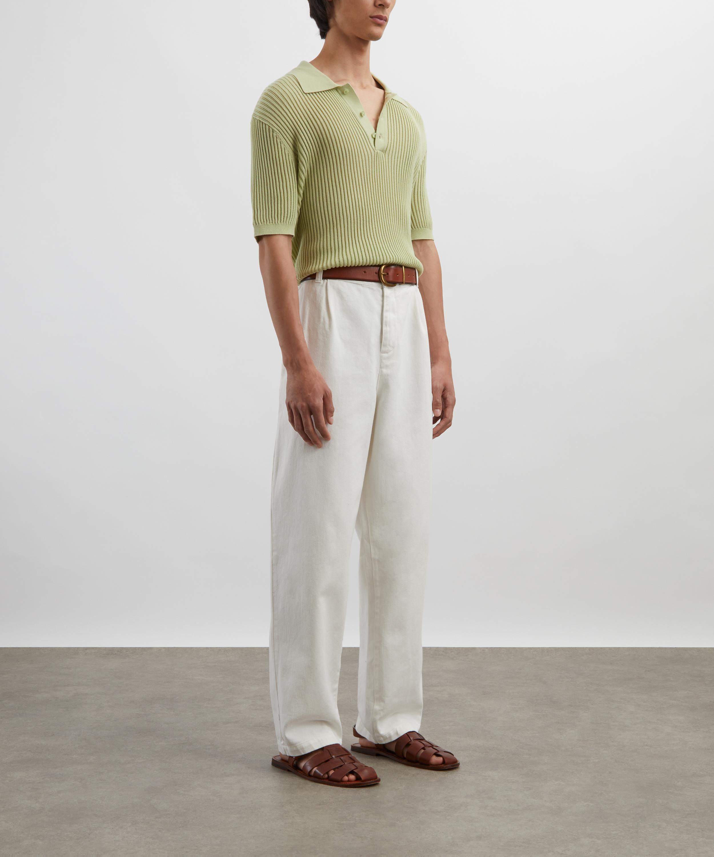 Frescobol Carioca - Pistachio Vidal Knit Polo image number 1