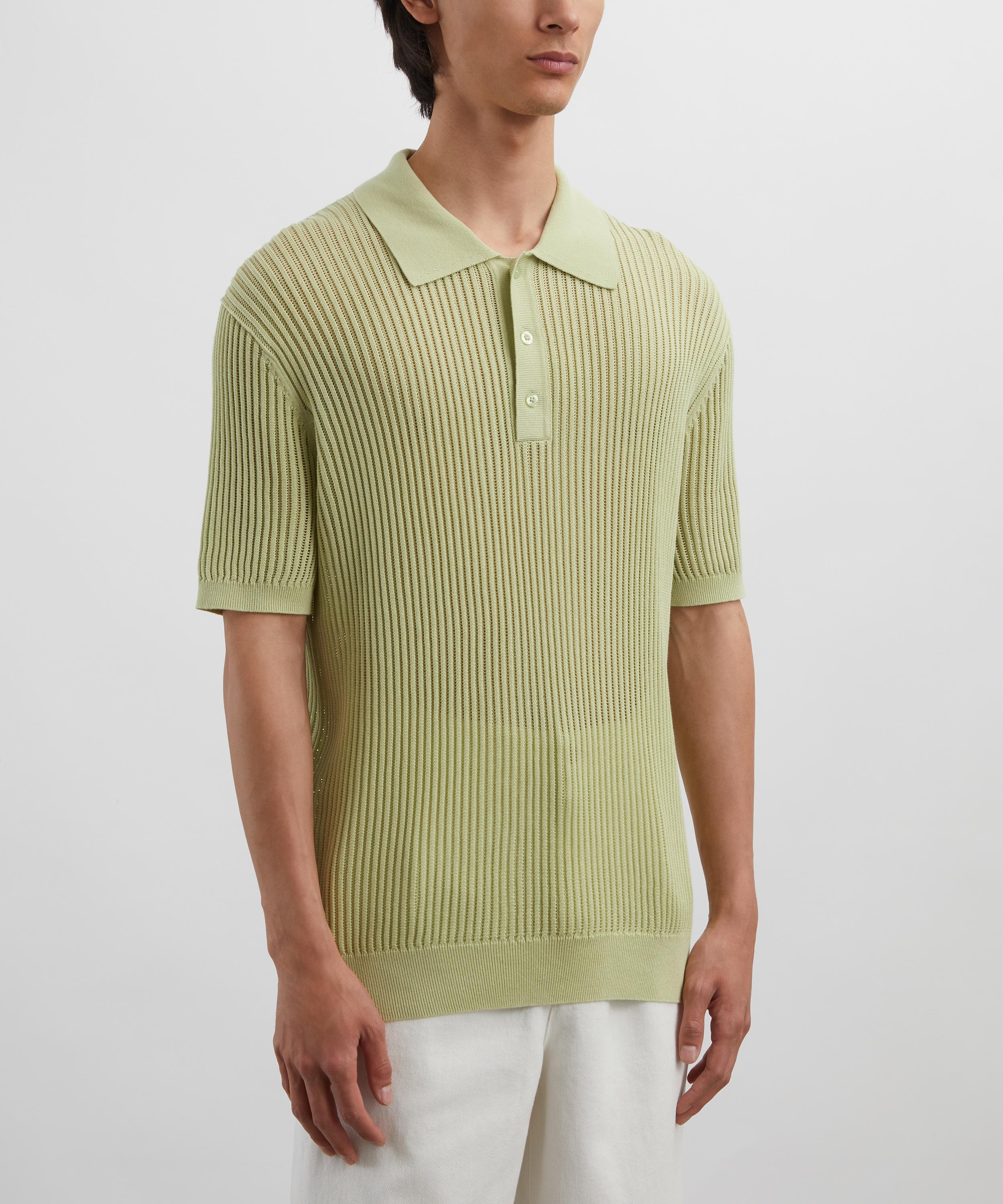 Frescobol Carioca - Pistachio Vidal Knit Polo image number 2