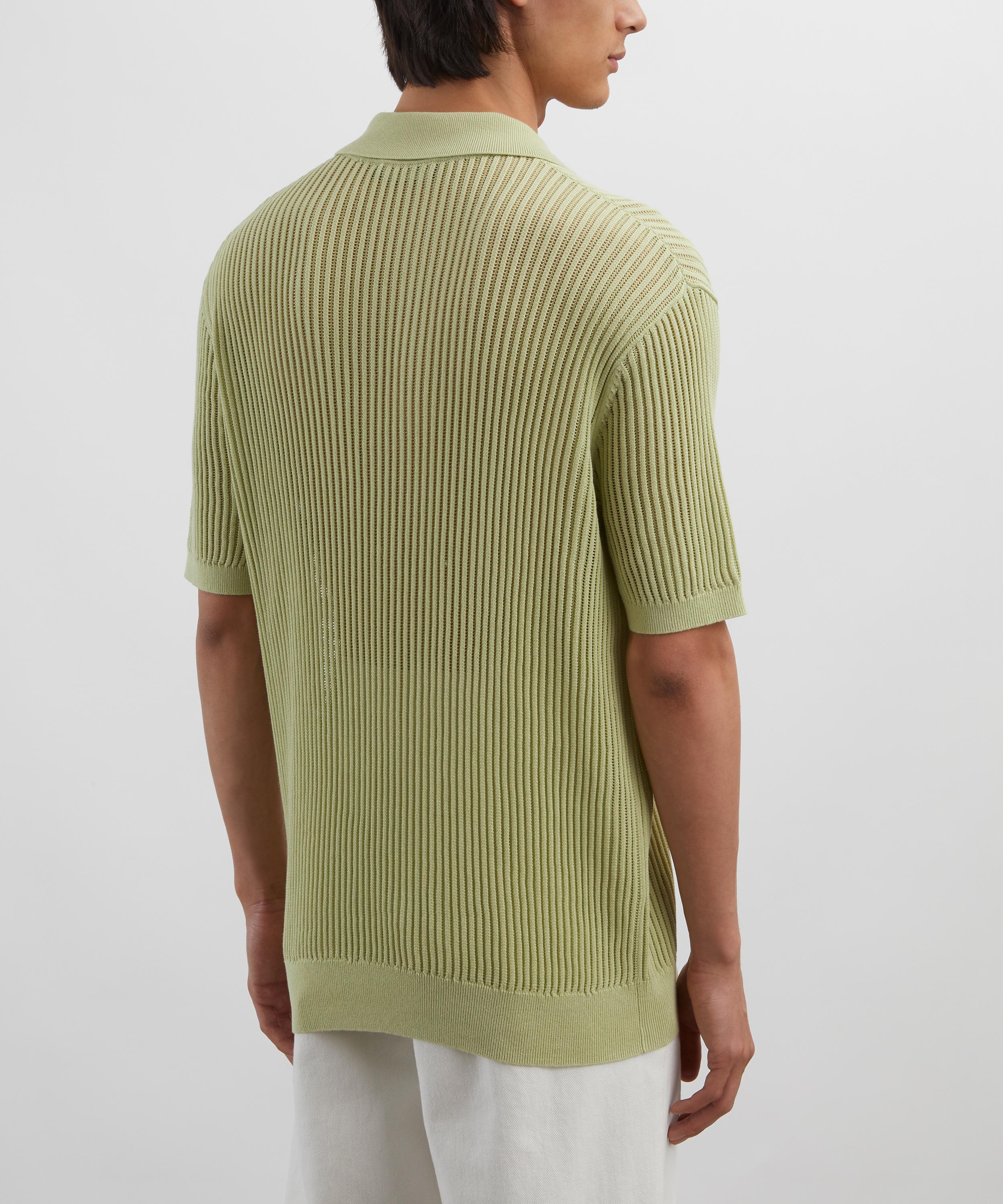Frescobol Carioca - Pistachio Vidal Knit Polo image number 3