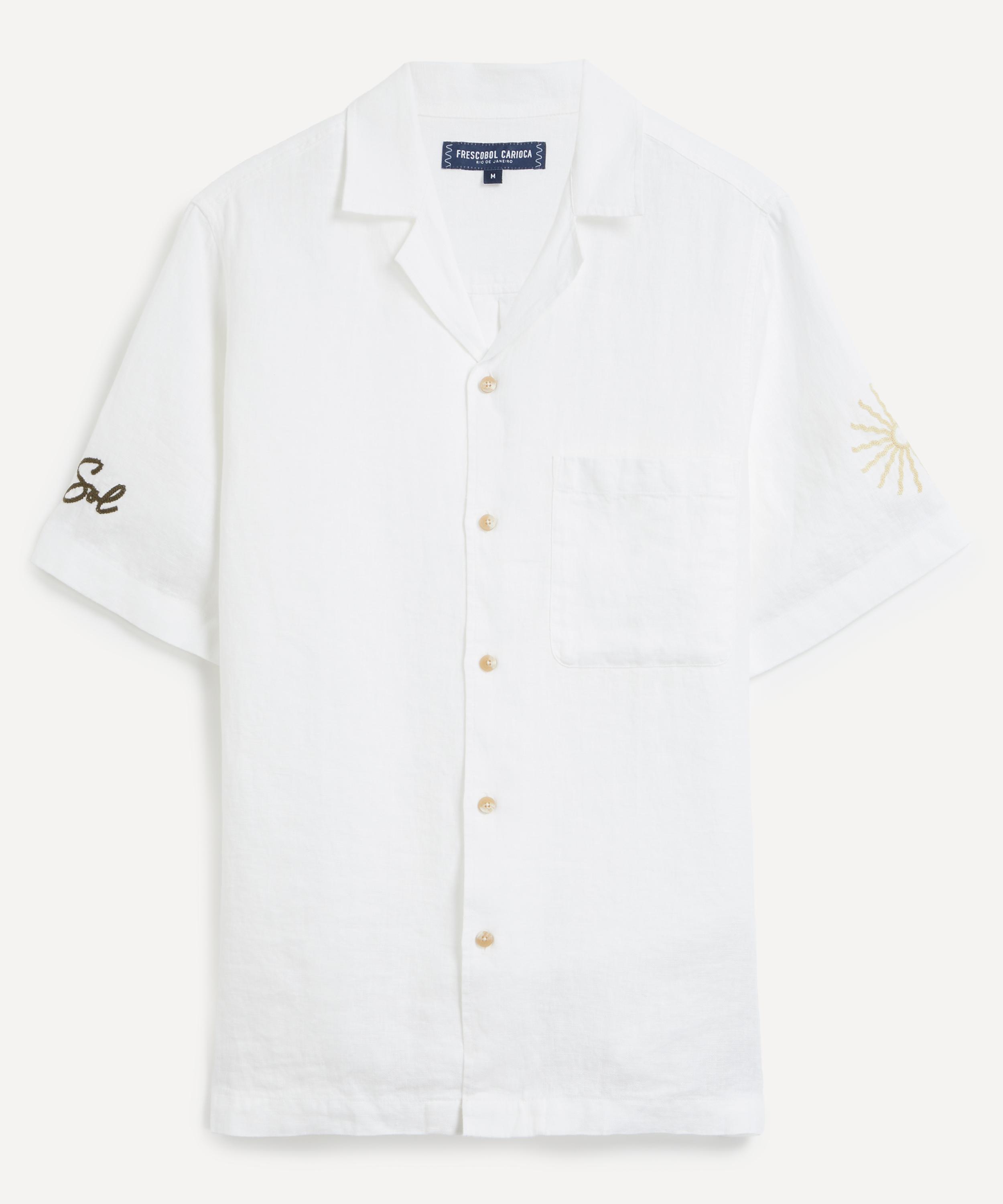 Frescobol Carioca - Alves Embroidered Linen Shirt image number 0