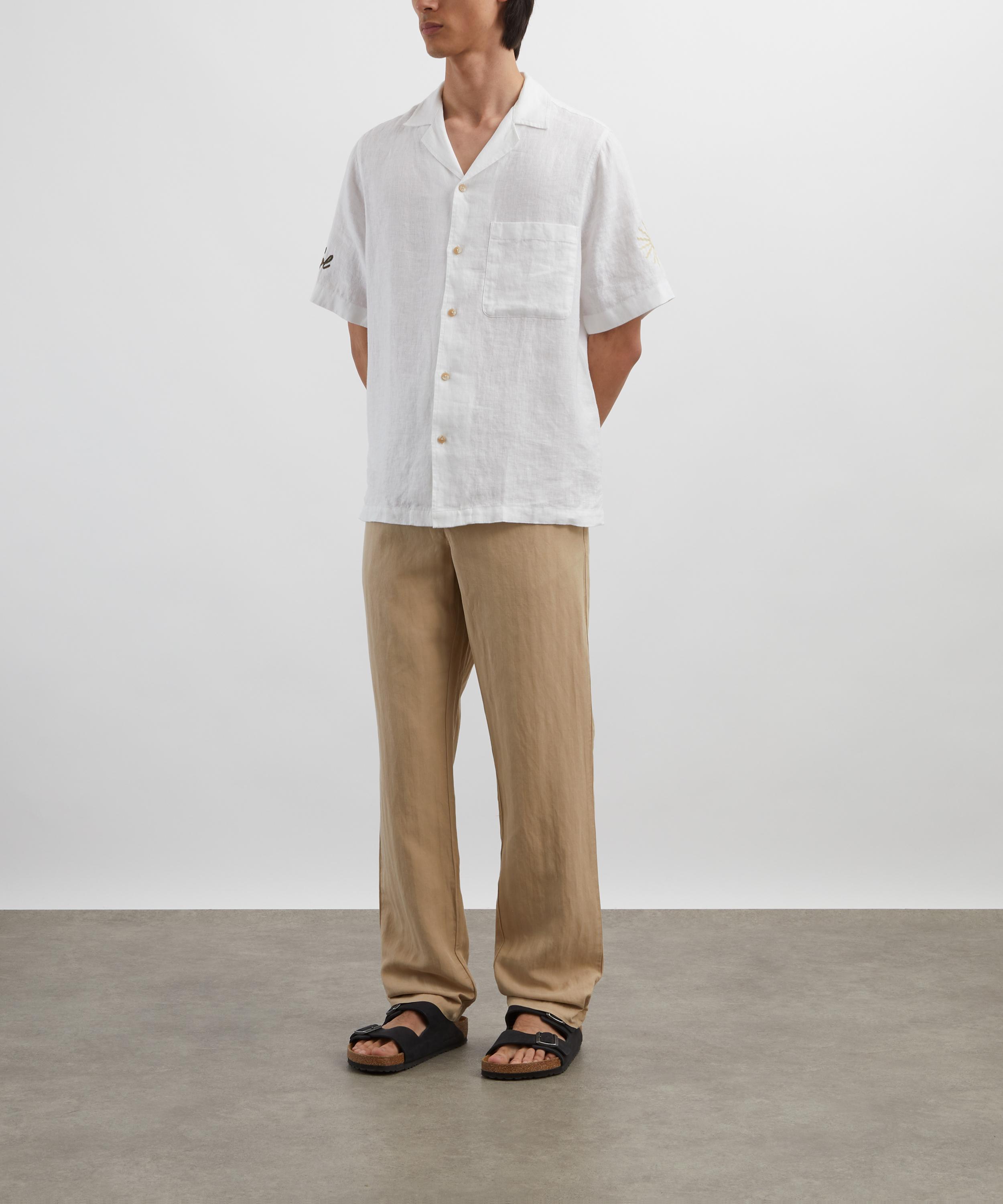 Frescobol Carioca - Alves Embroidered Linen Shirt image number 1