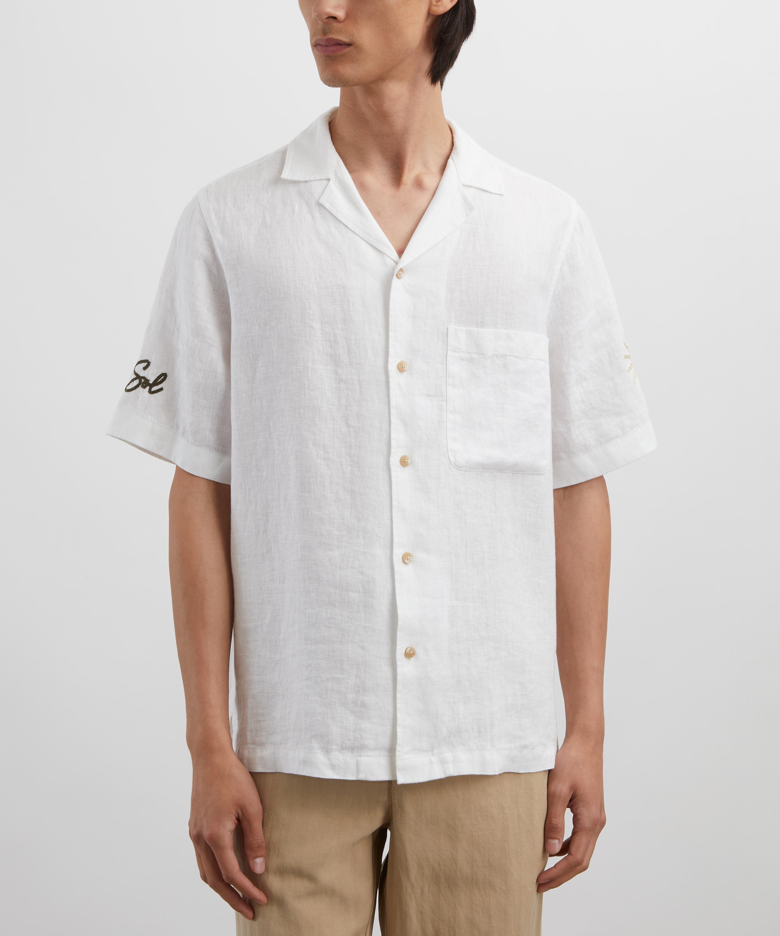 Frescobol Carioca - Alves Embroidered Linen Shirt image number 2