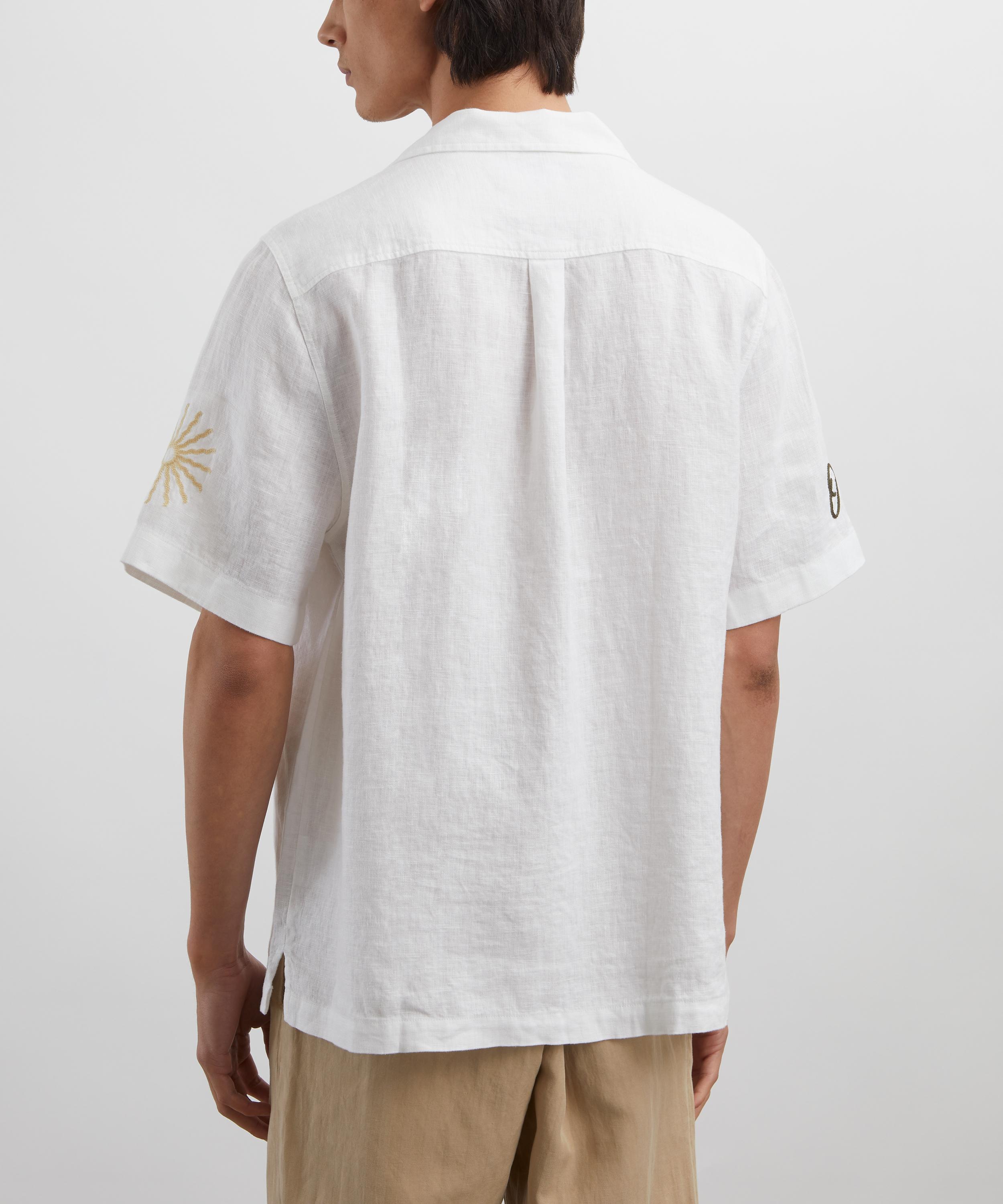 Frescobol Carioca - Alves Embroidered Linen Shirt image number 3