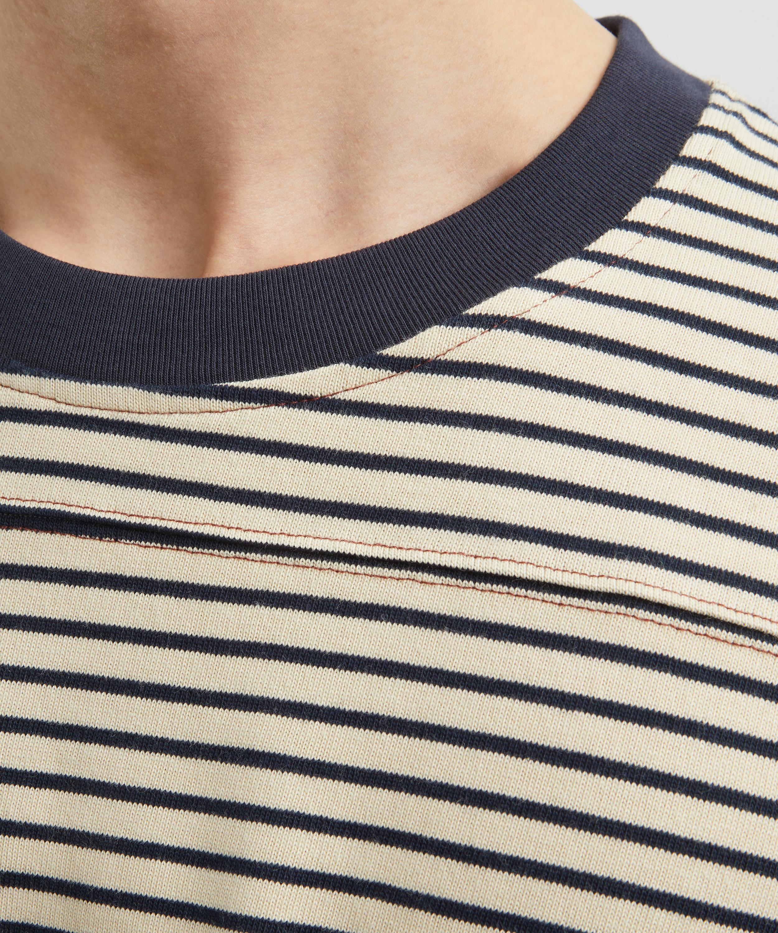 Carter Young - Navy Striped Football T-Shirt image number 4