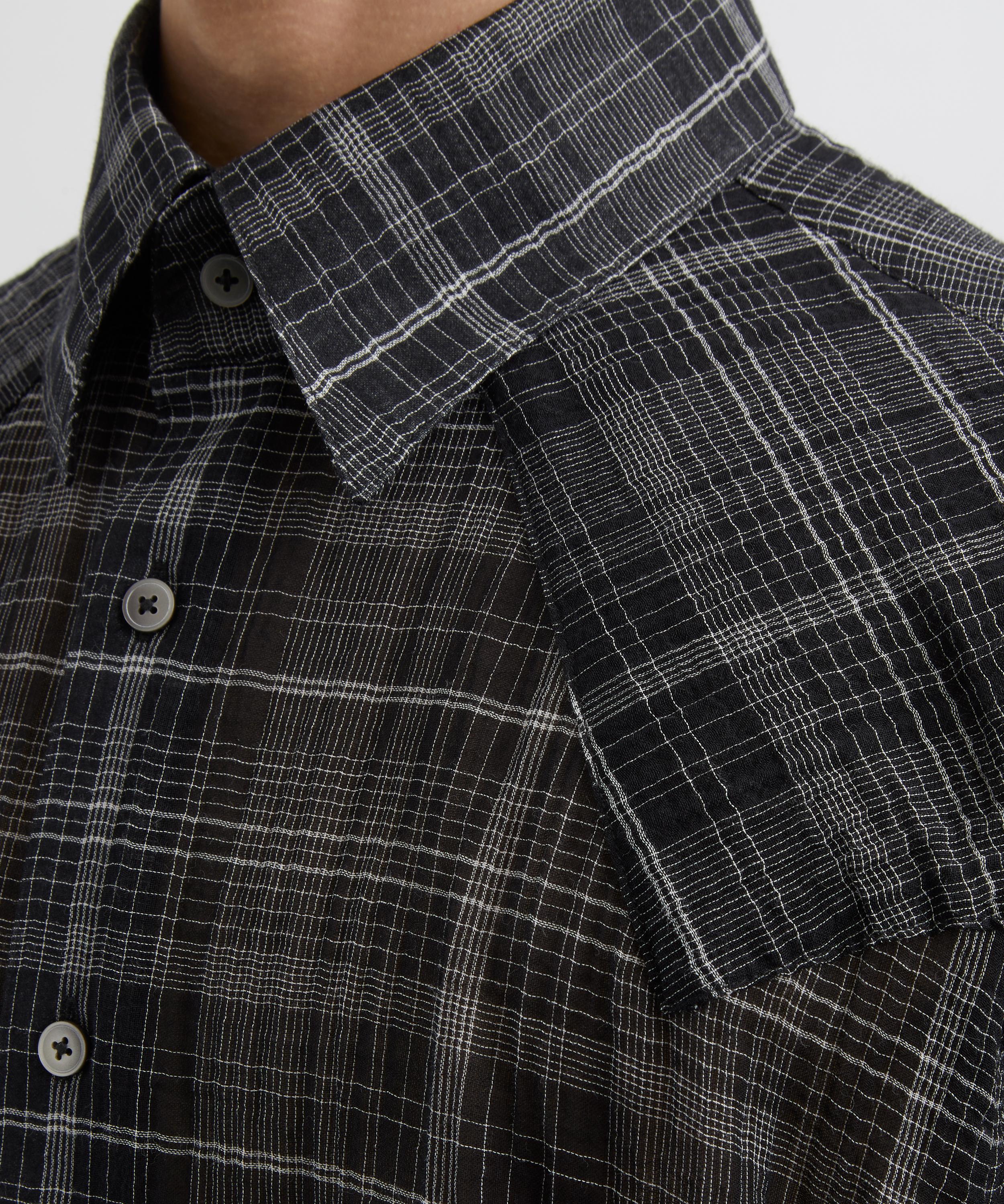 Carter Young - Black Plaid Western Business Shirt image number 4