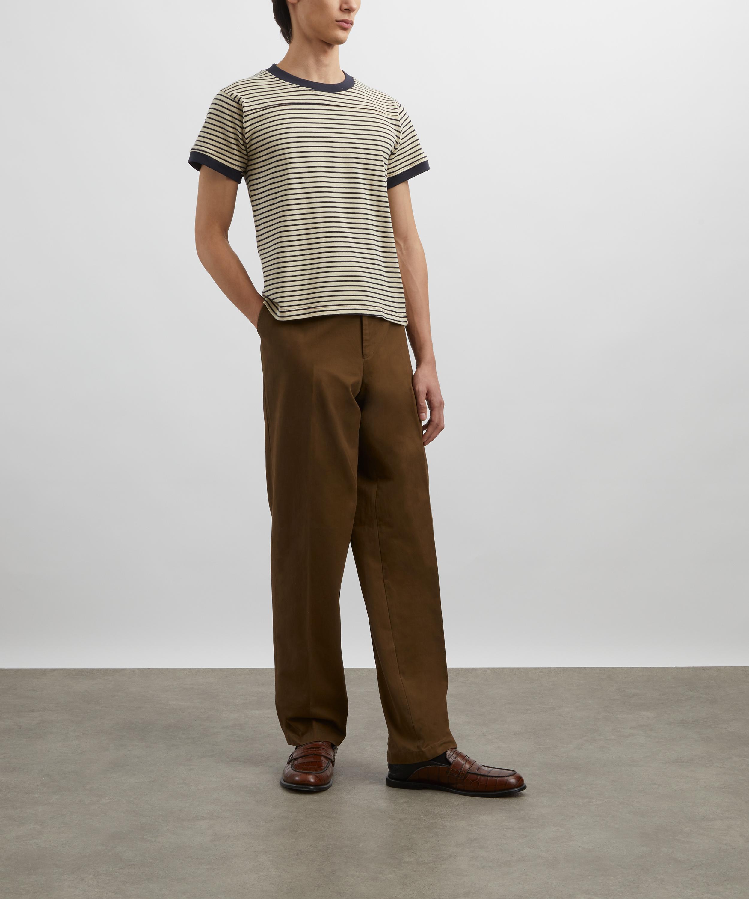 Carter Young - Flat Front Cotton Twill Trousers image number 1