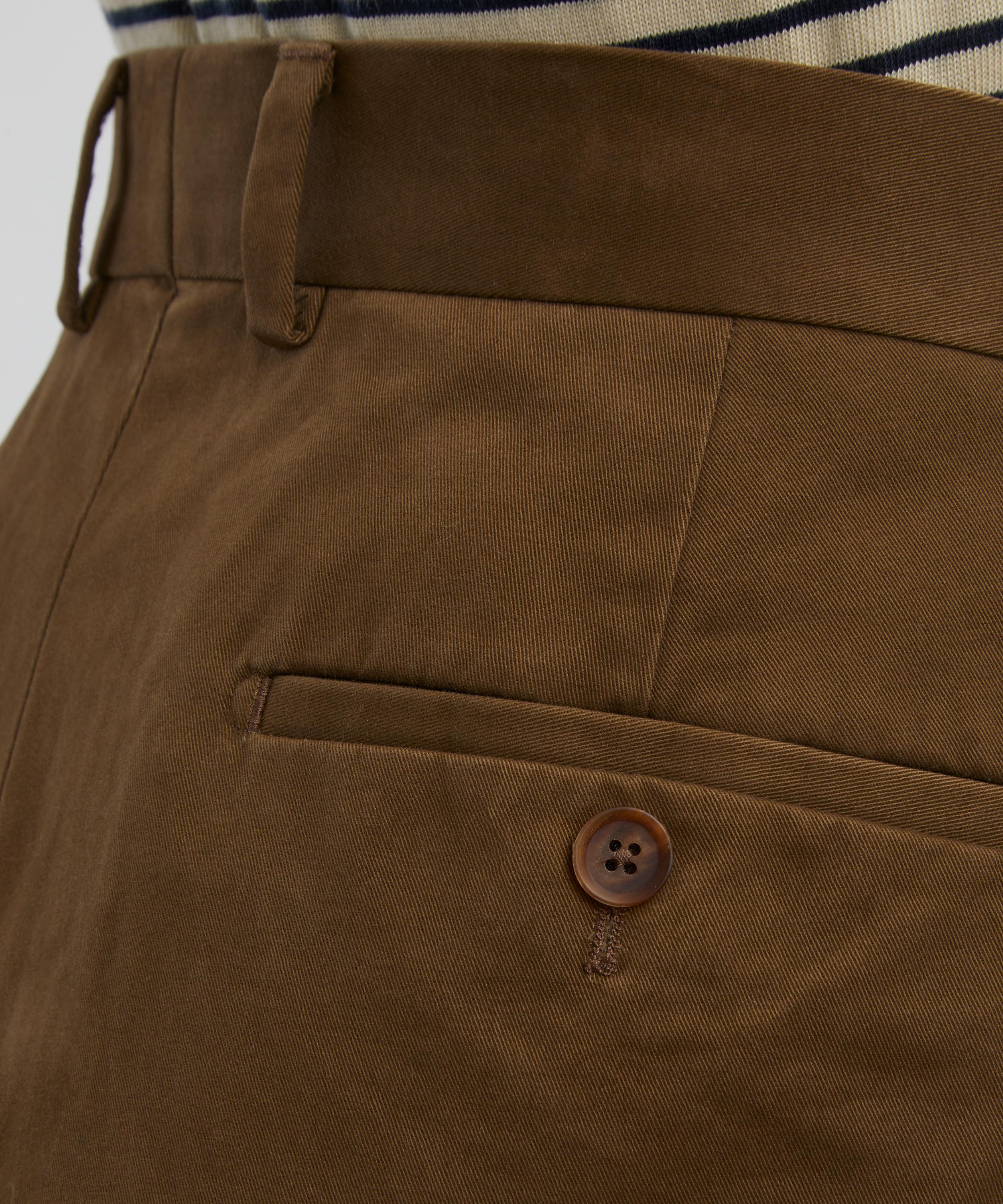 Carter Young - Flat Front Cotton Twill Trousers image number 4