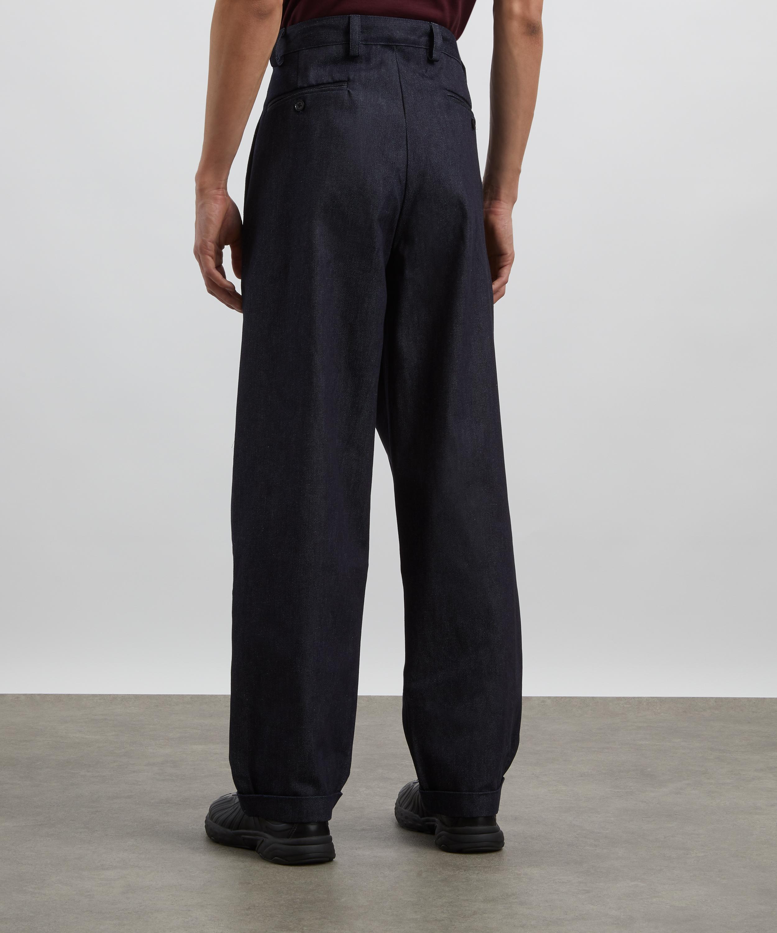 Carter Young - Denim Pleated Trousers image number 3