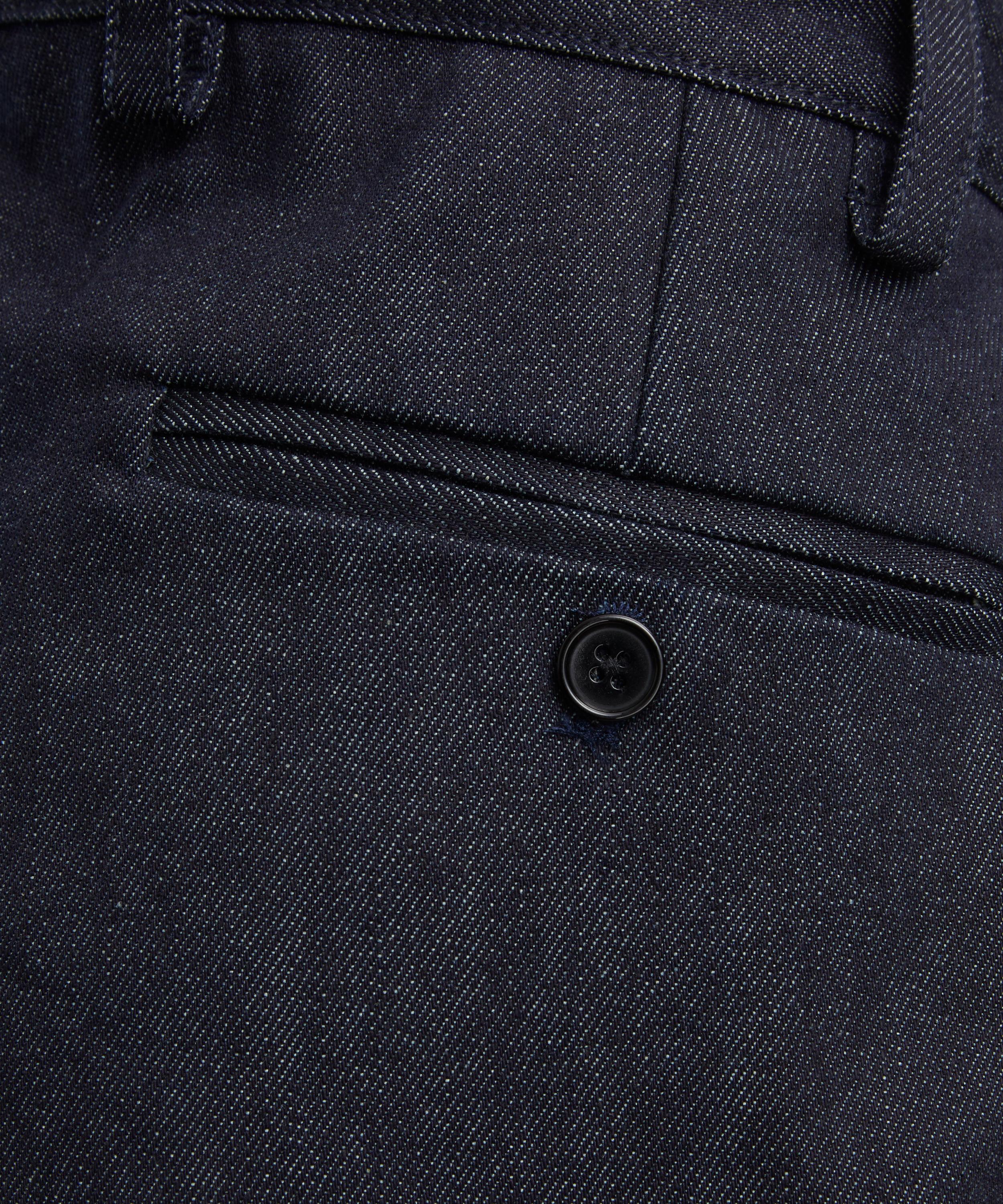 Carter Young - Denim Pleated Trousers image number 4