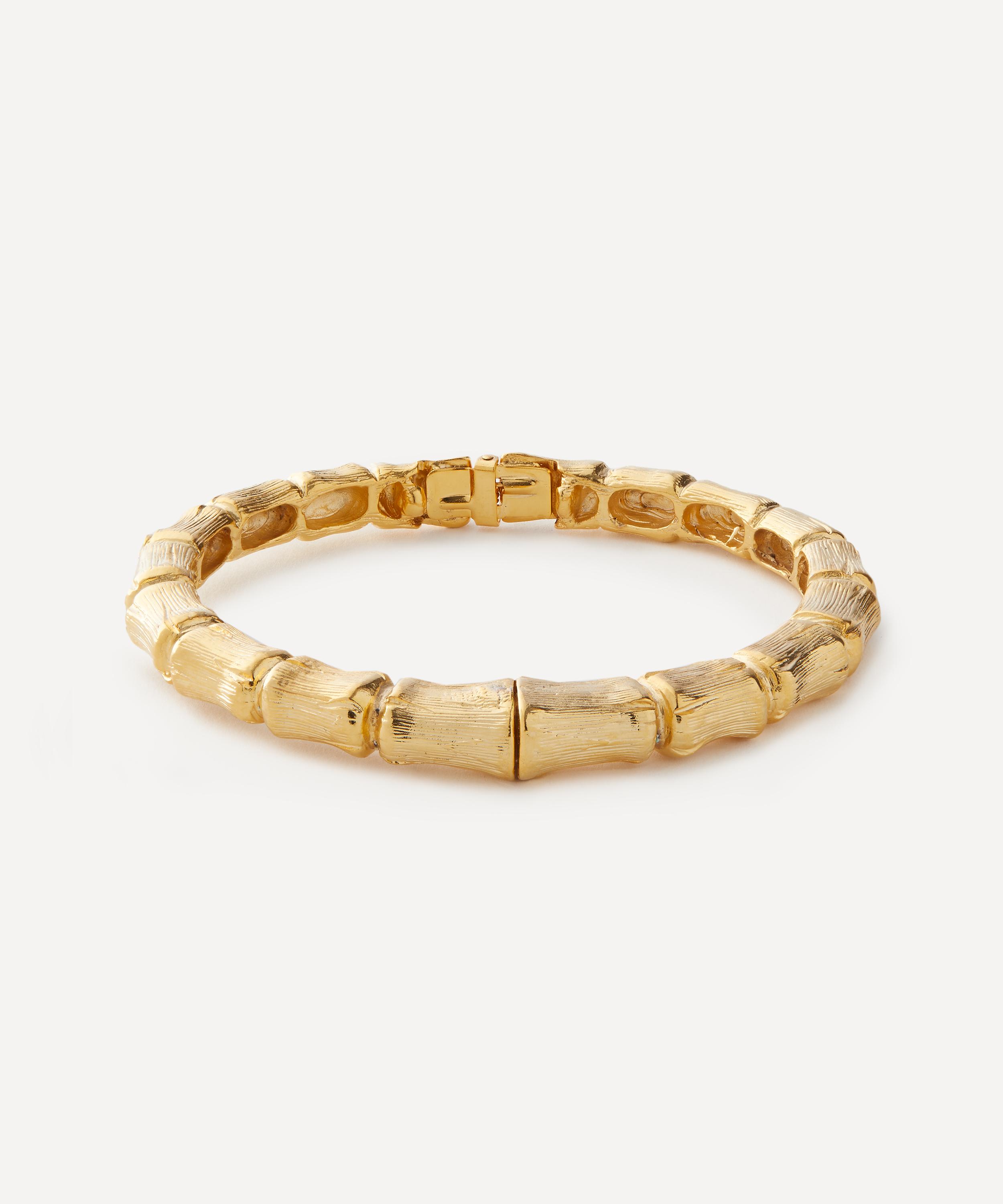 Gold plated bamboo bangle