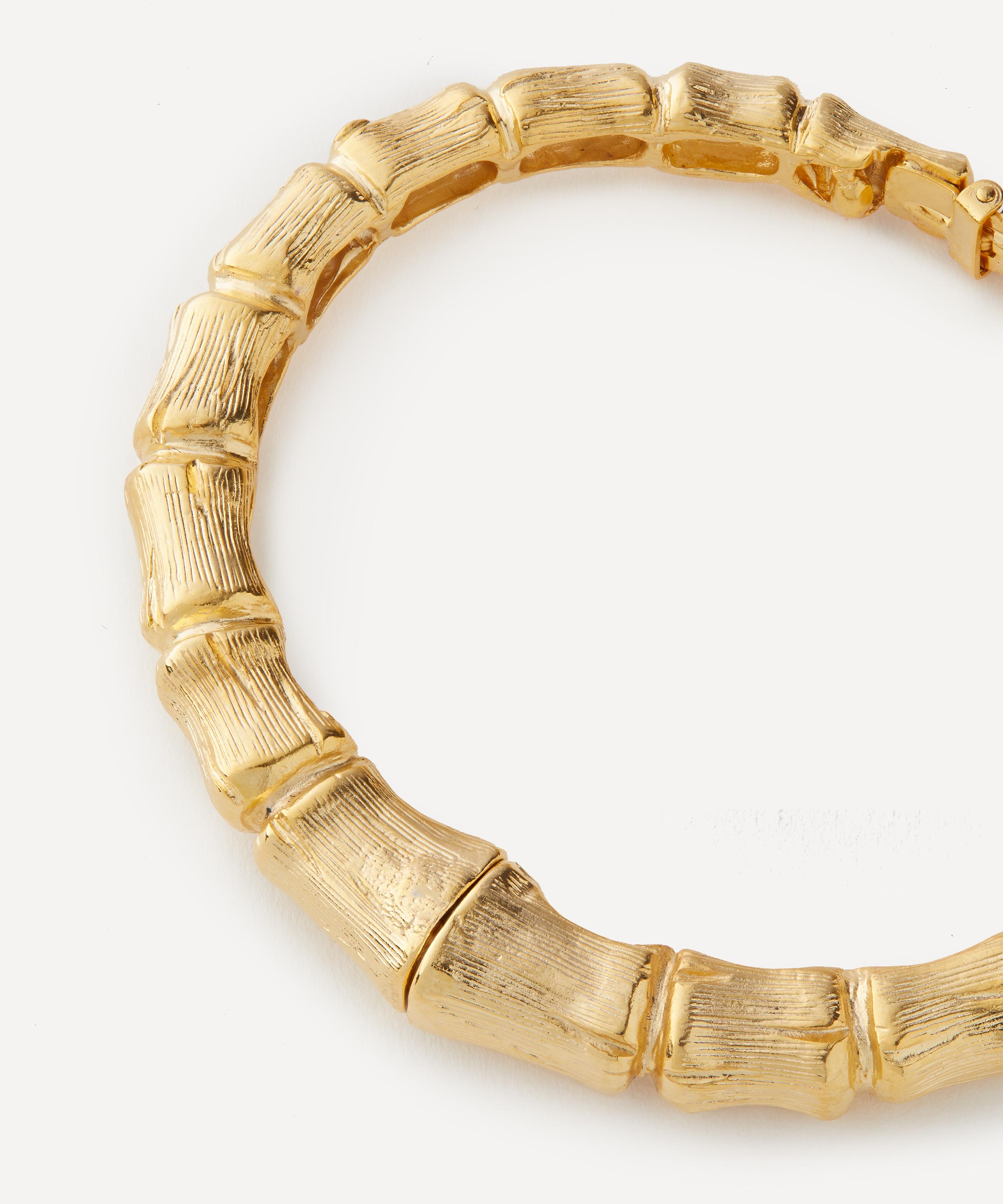Gold plated bamboo bangle