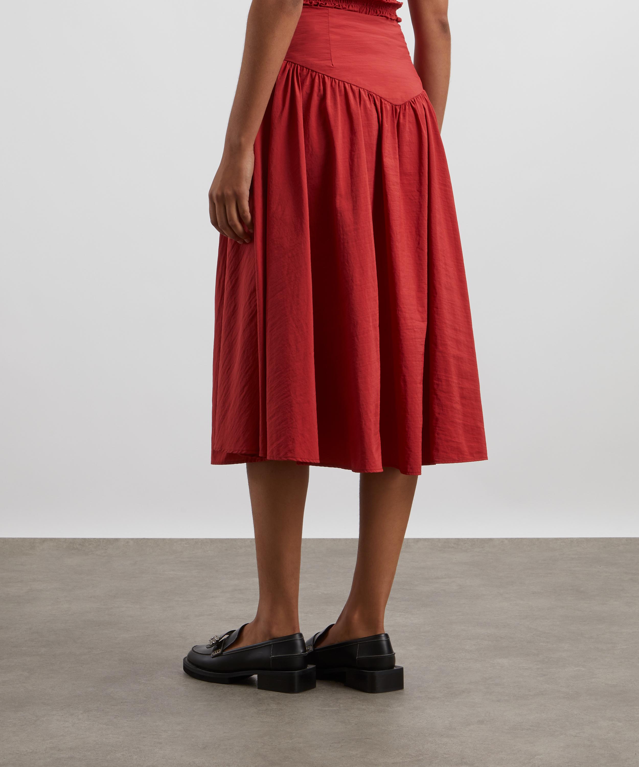 Peachy Den - Deba Tomato Midi Skirt image number 3