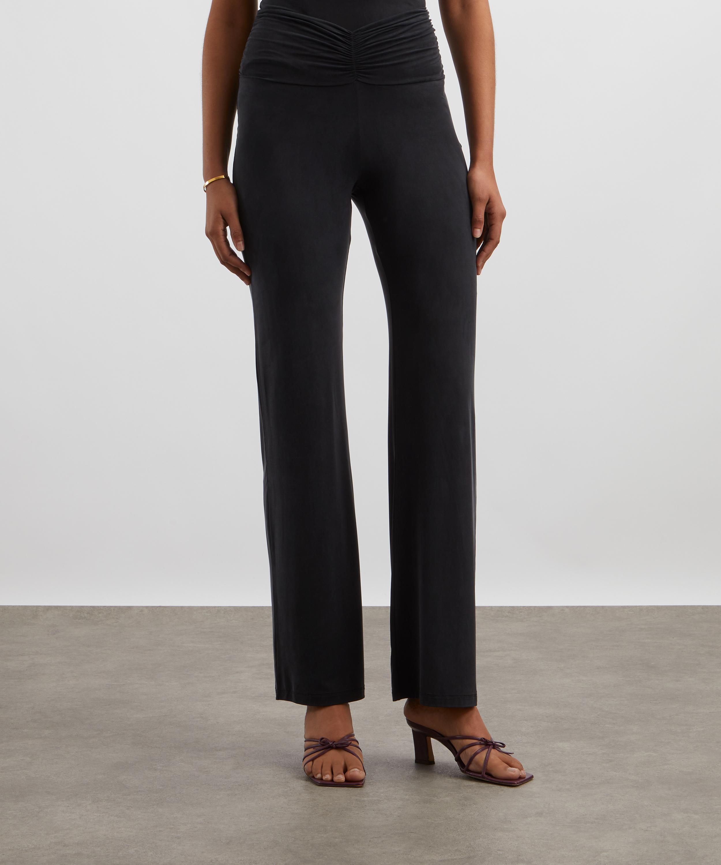 Peachy Den - Kylie Graphite V-Cut Trousers image number 2