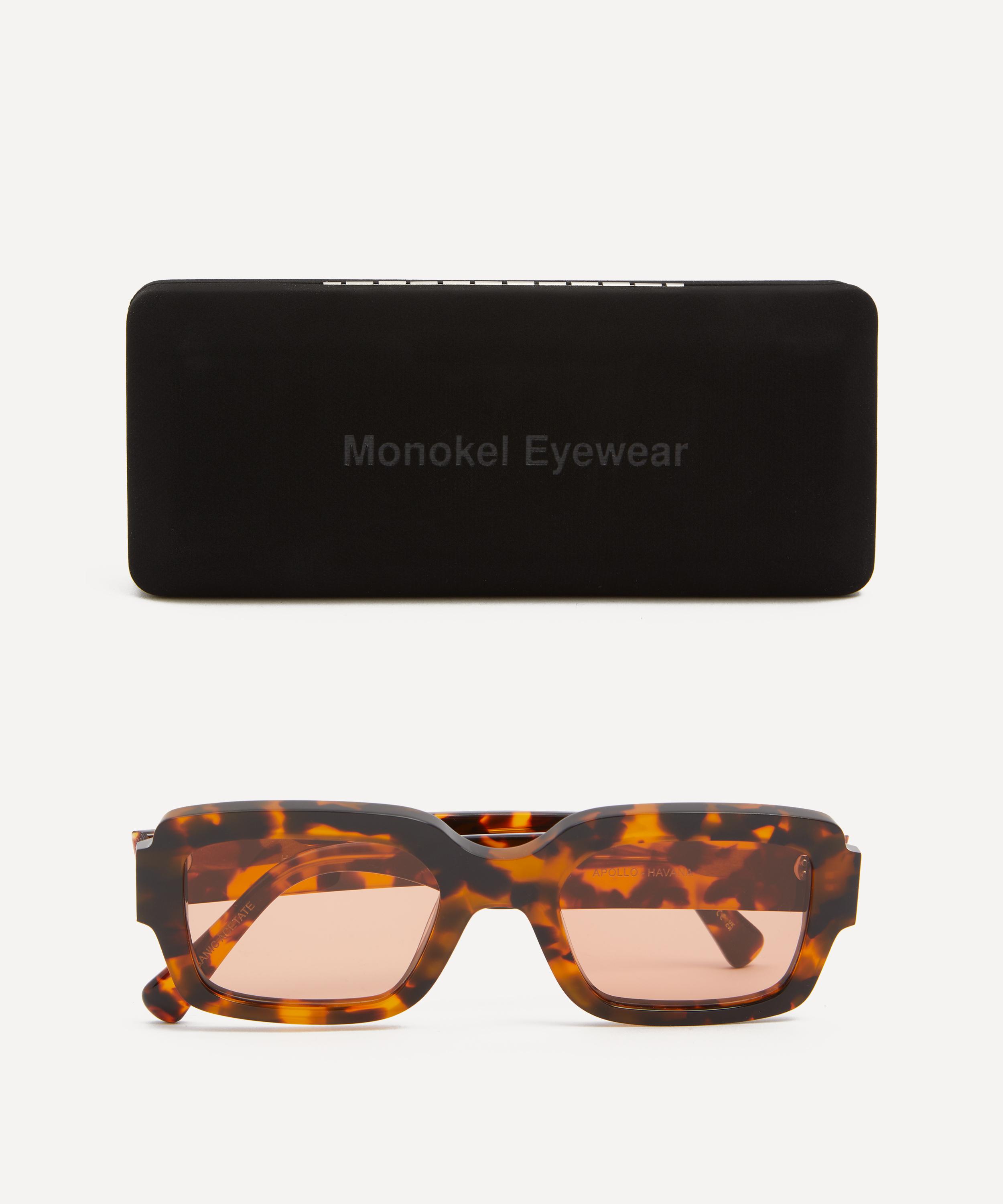 Monokel Eyewear - Apollo Havana Rectangle Sunglasses image number 3