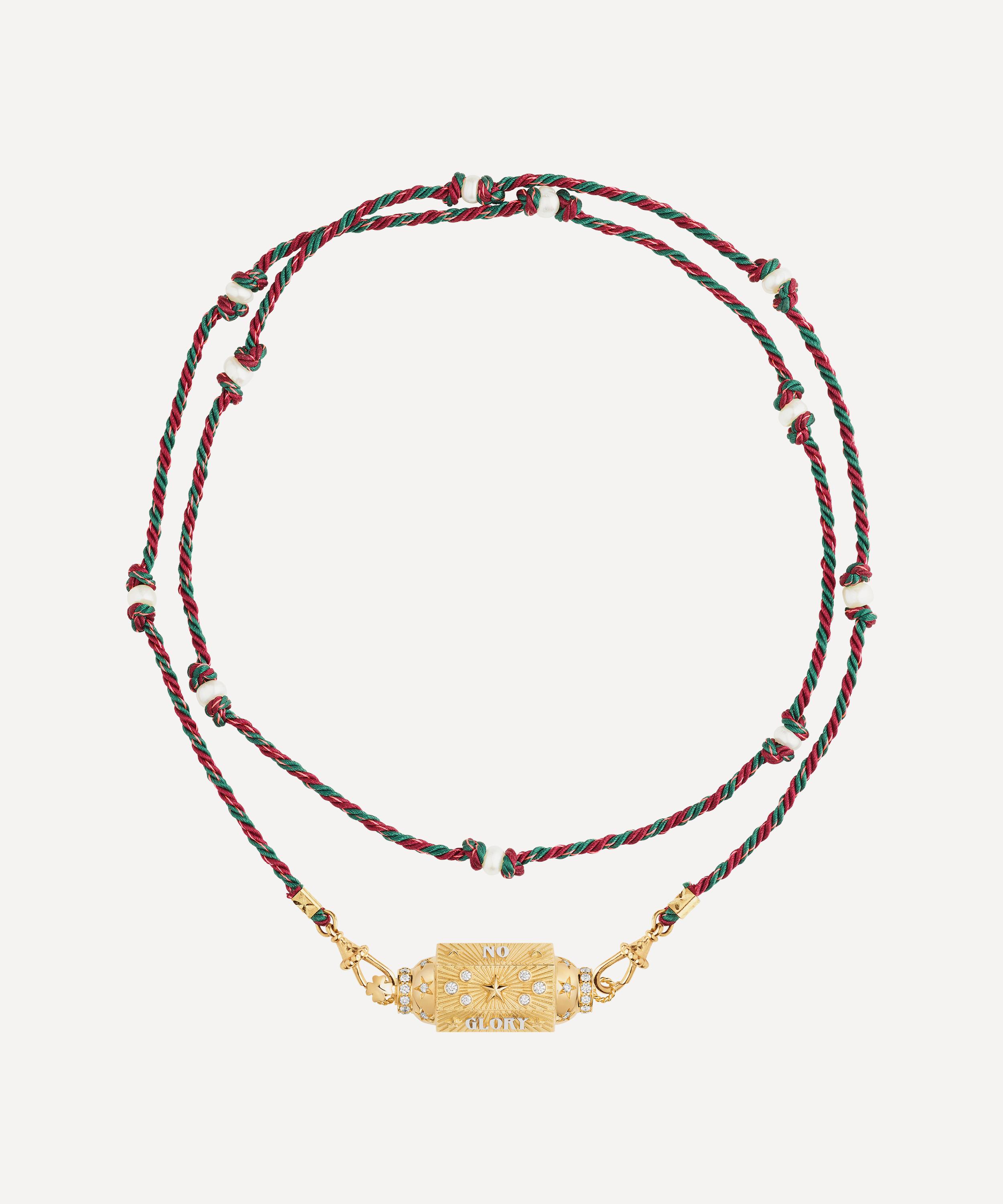 Marie Lichtenberg - 18ct Gold No Risk No Glory Locket Necklace image number 