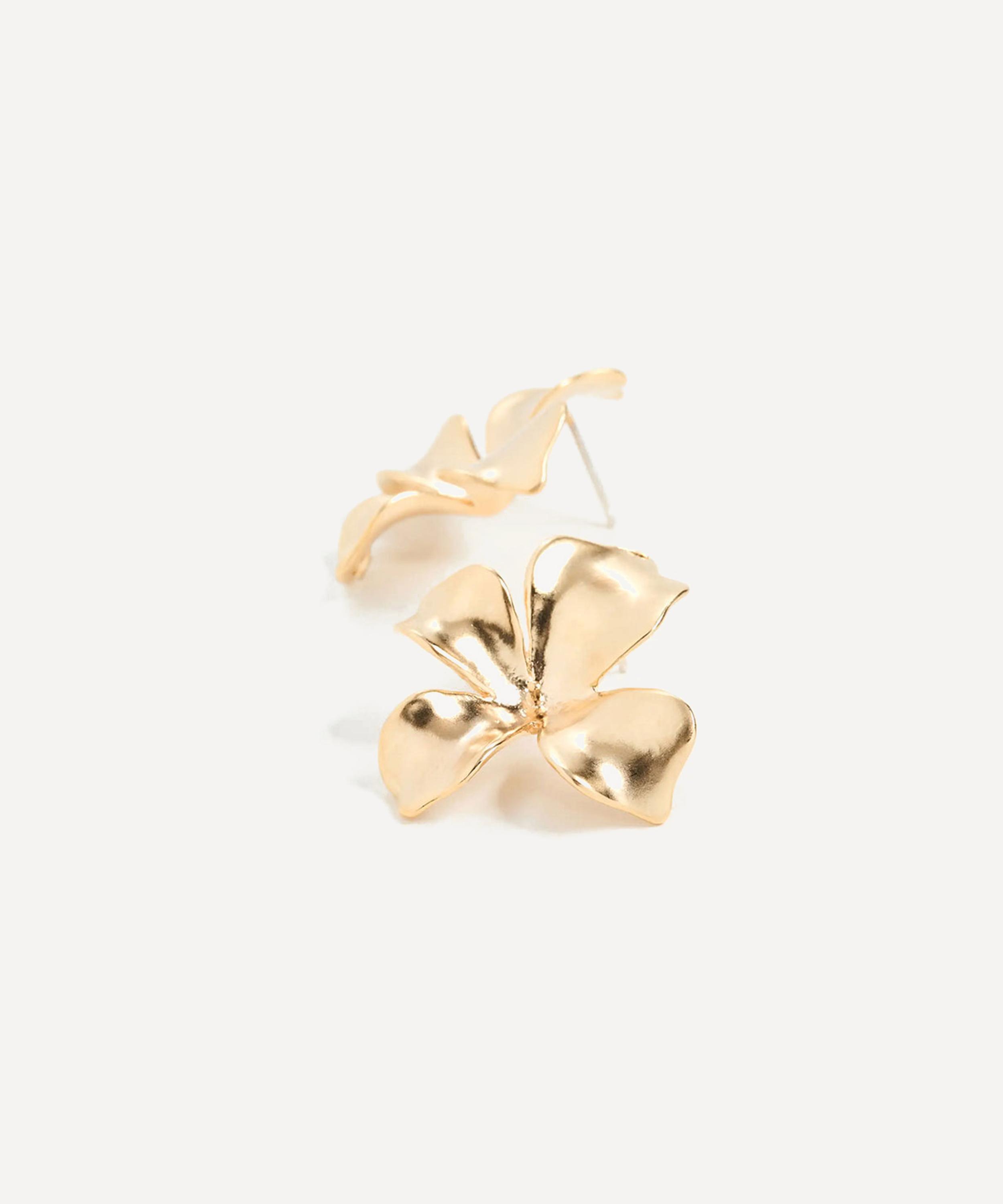 SHASHI - 18ct Gold-Plated Fiorina Stud Earrings