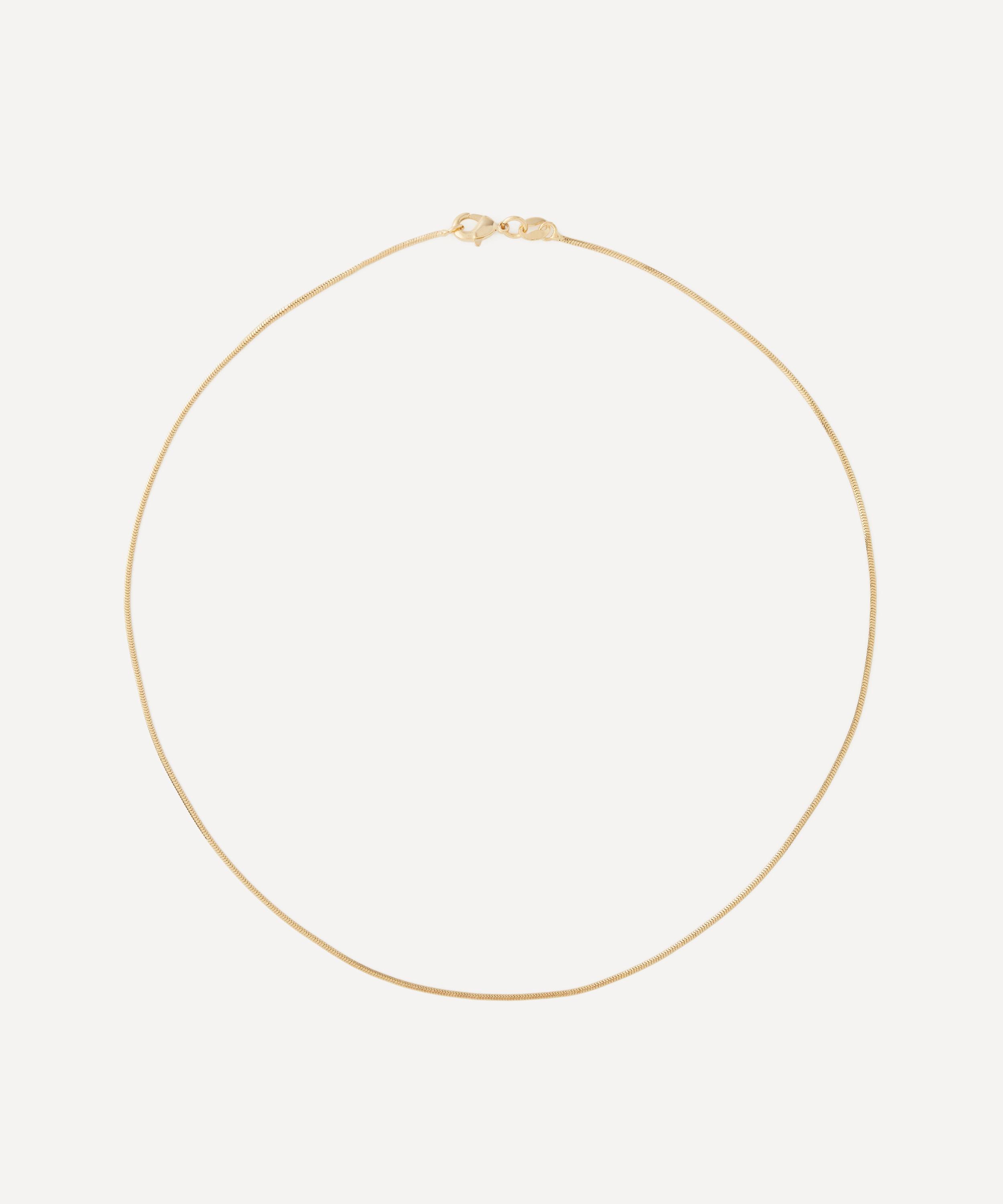 SHASHI - 14ct Gold-Plated Vermeil Silver Petite Lady Necklace image number 0