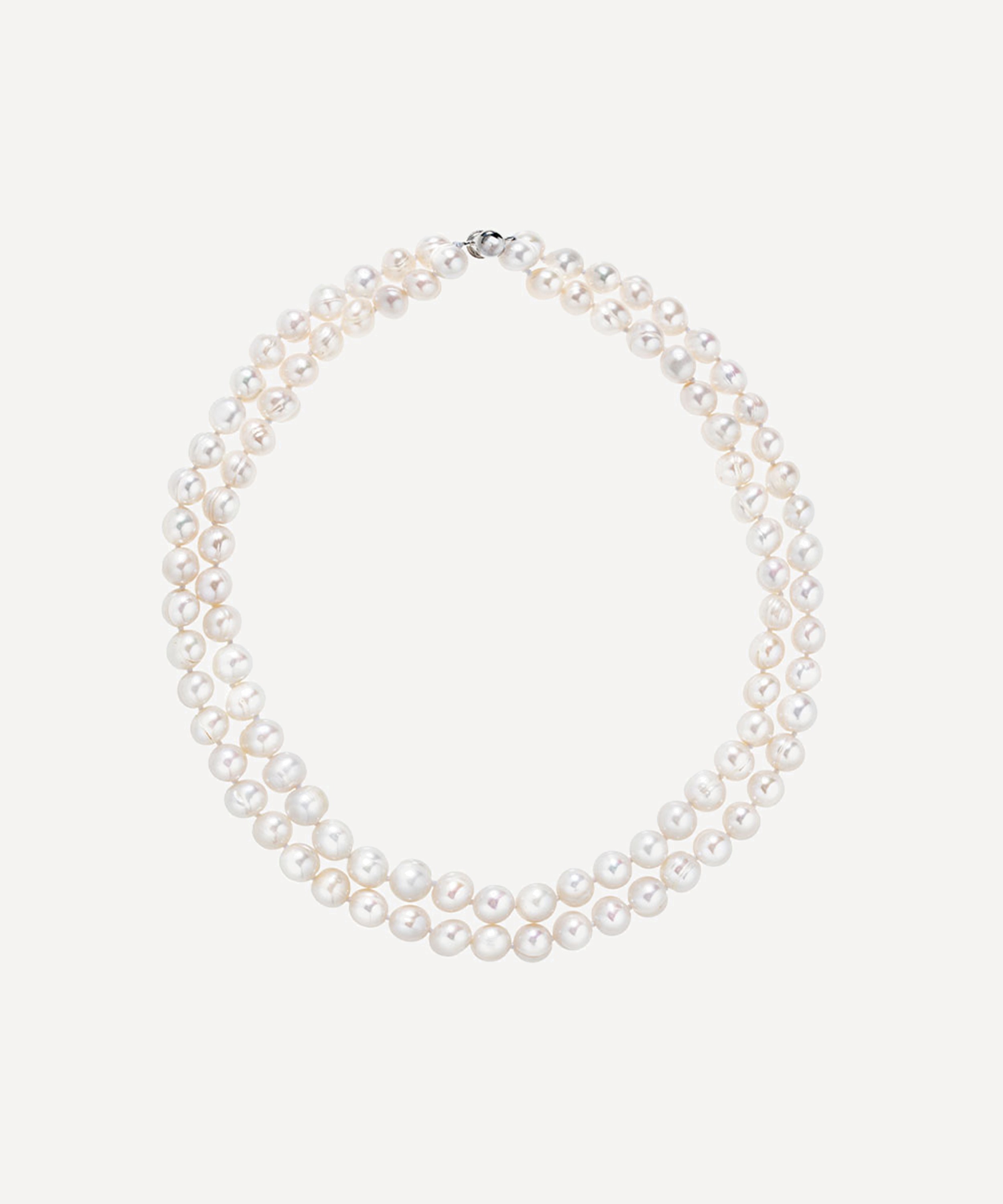 SHASHI - Sterling Silver Jasmin Pearl Necklace