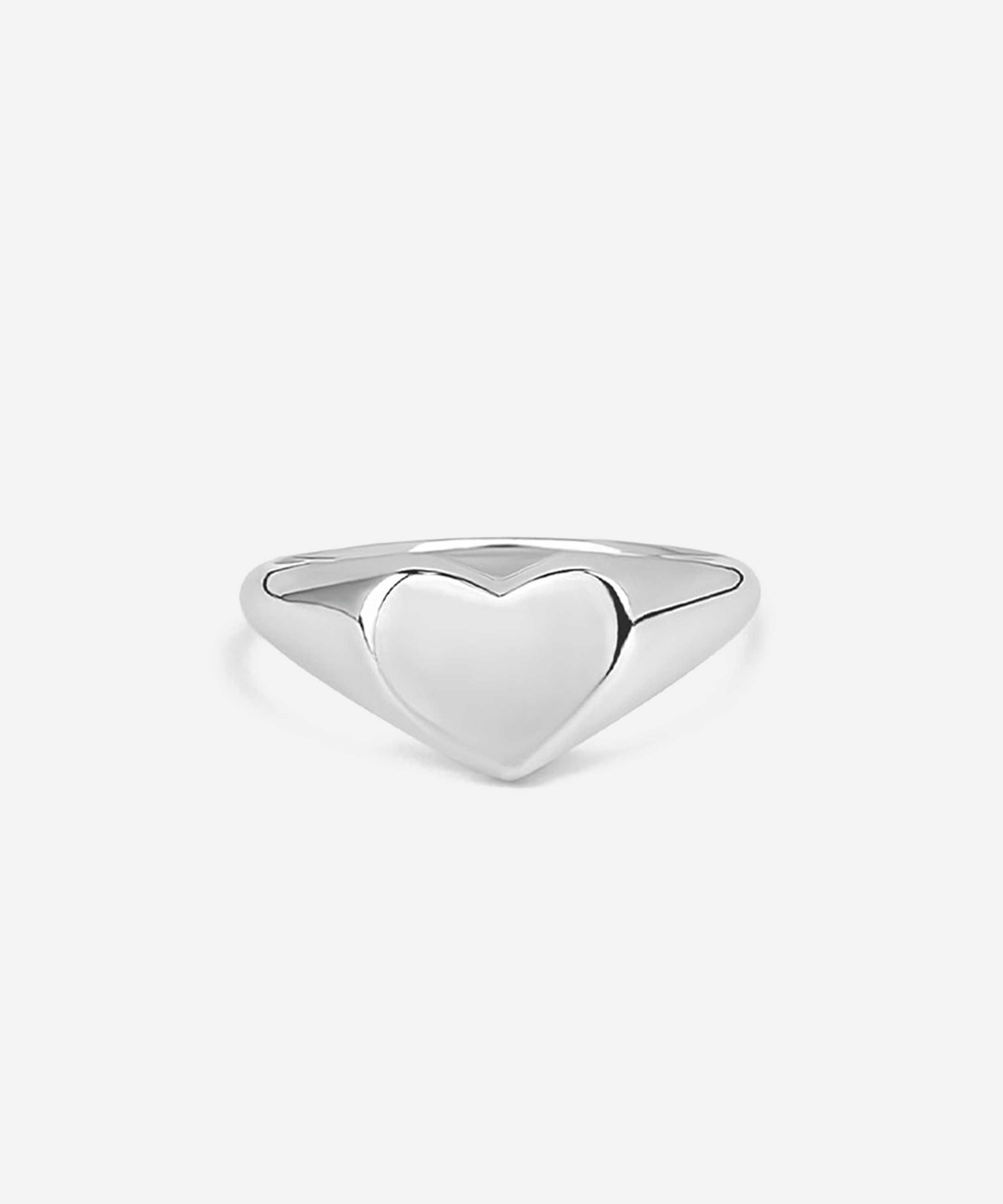 SHASHI - Sterling Silver Heart Signet Ring