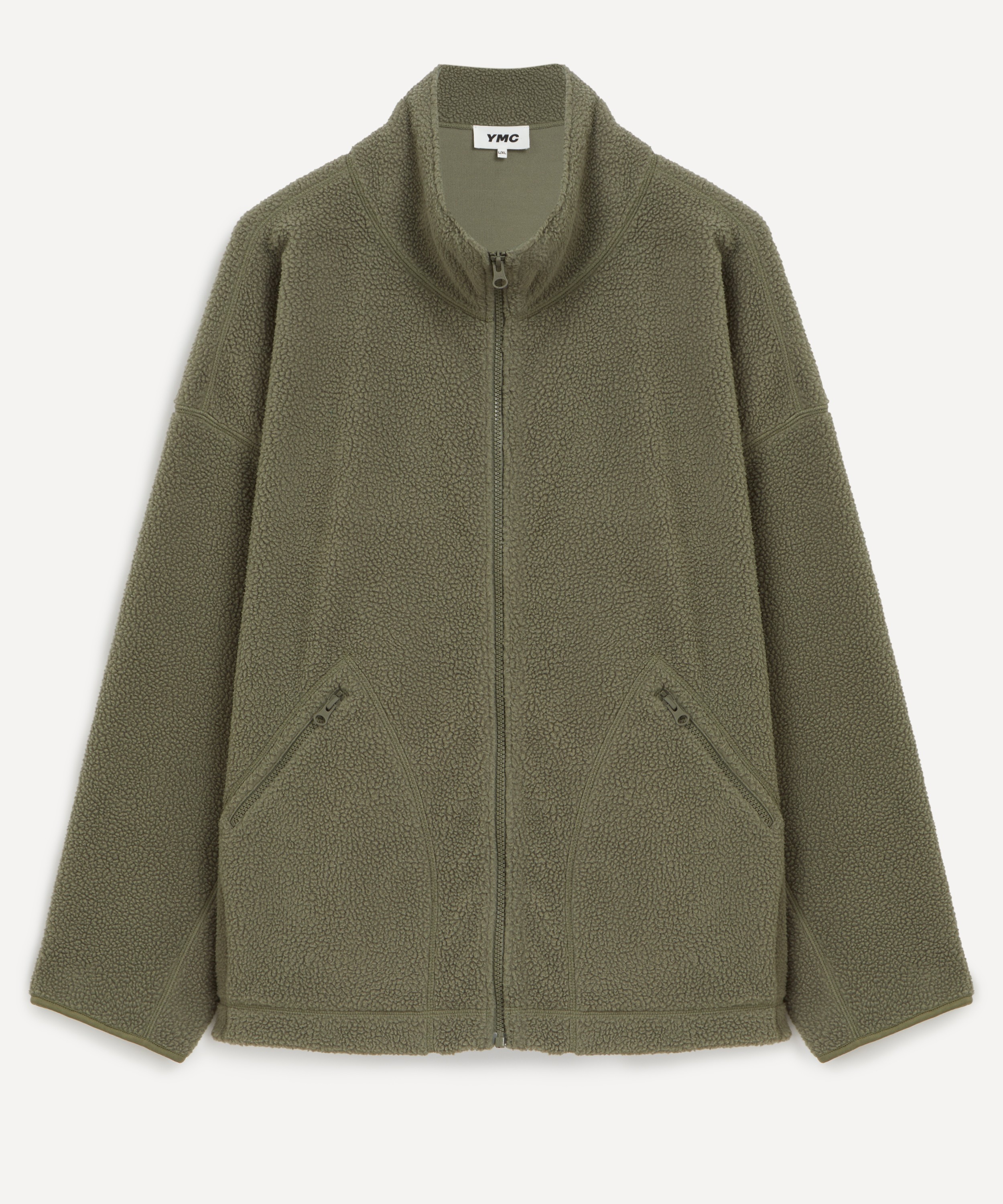 YMC - Aaron Olive Zip Fleece Jacket image number 0