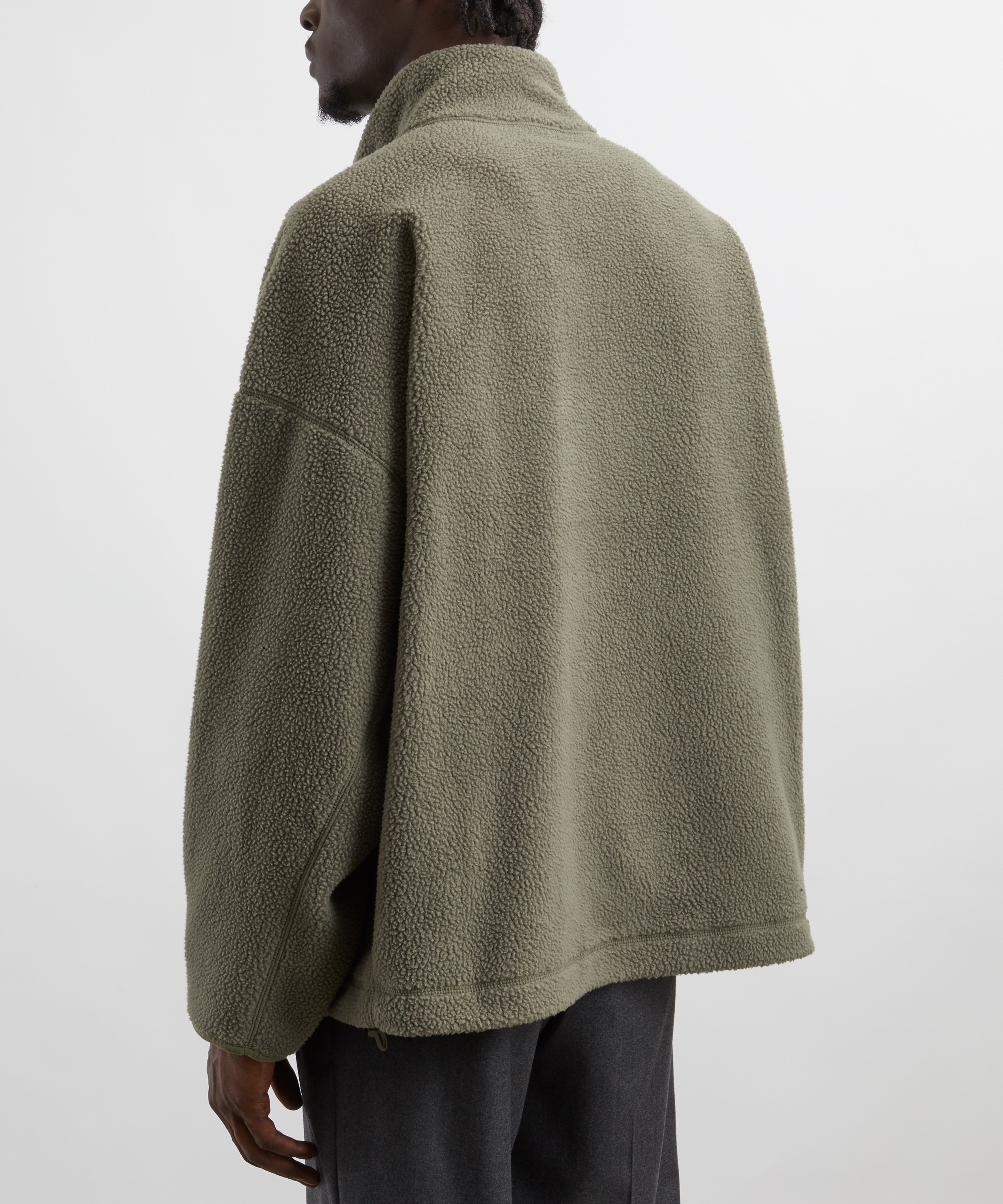 YMC - Aaron Olive Zip Fleece Jacket image number 3