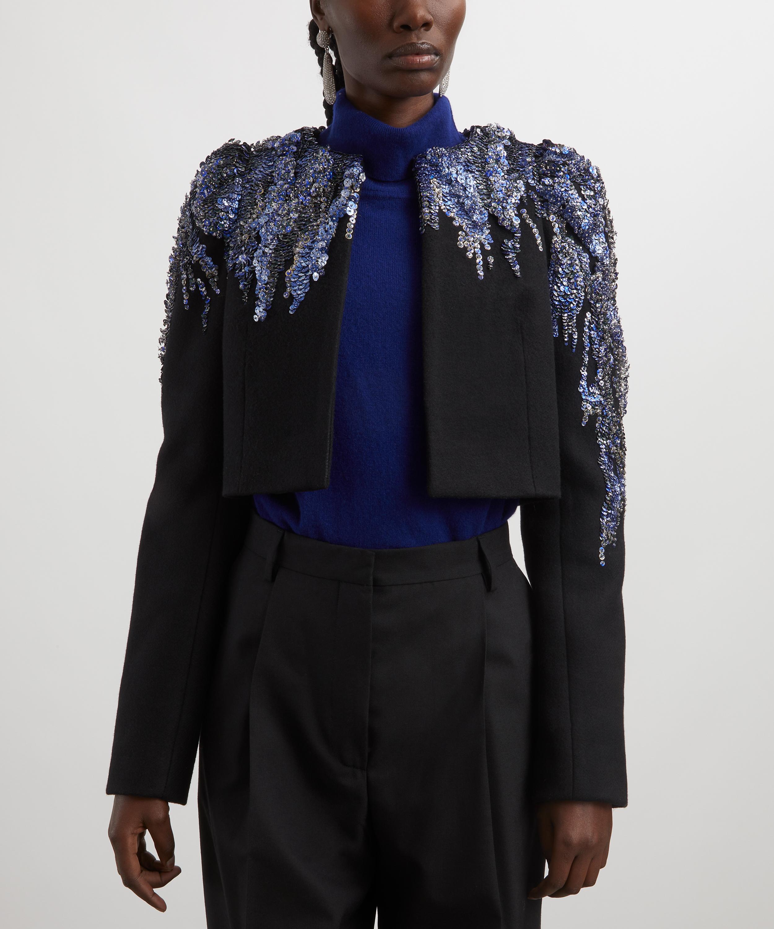 Dries Van Noten - Sequin-Embellished Cropped Jacket image number 2