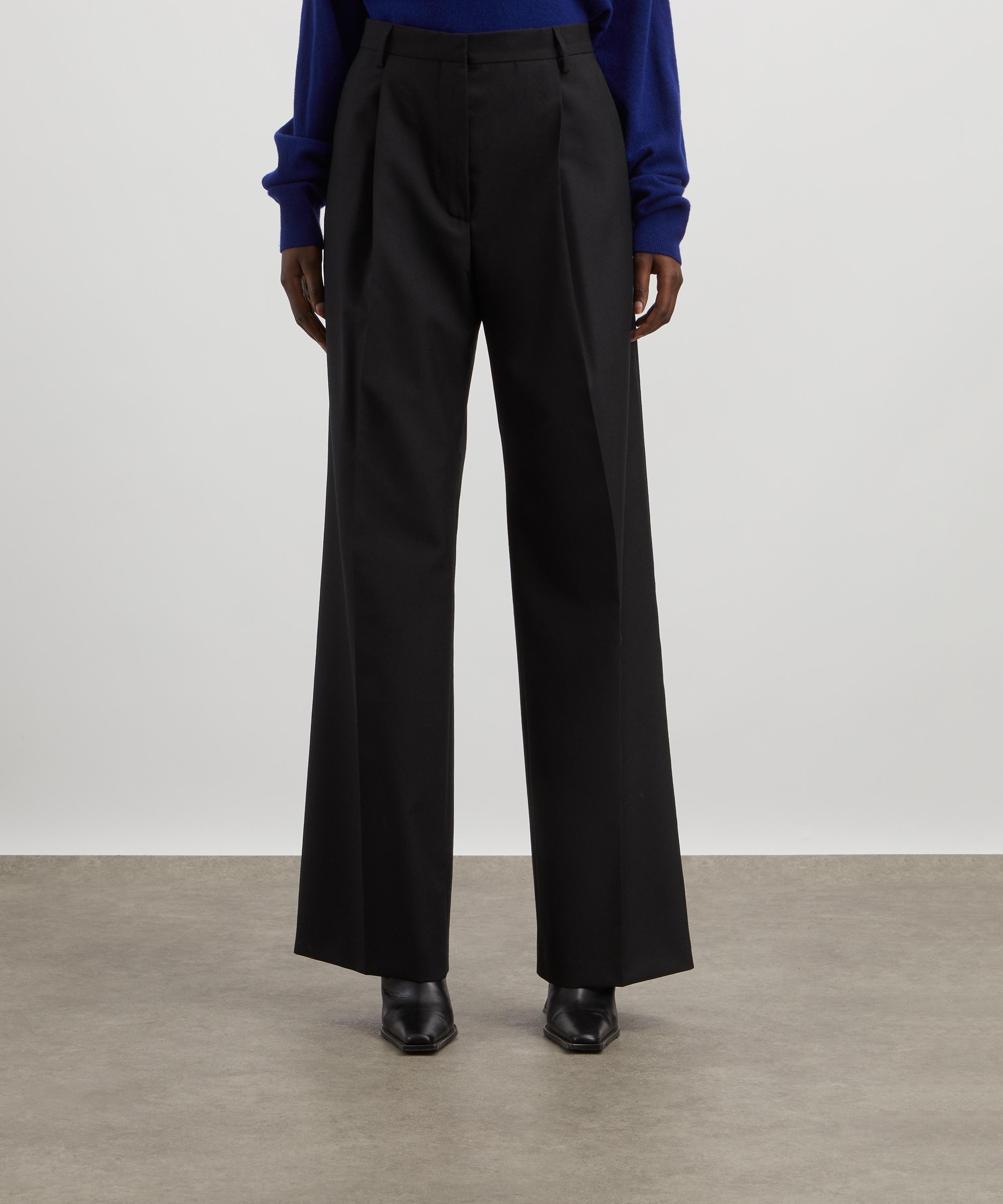 Dries Van Noten - High-Rise Wide Leg Wool Trousers image number 2