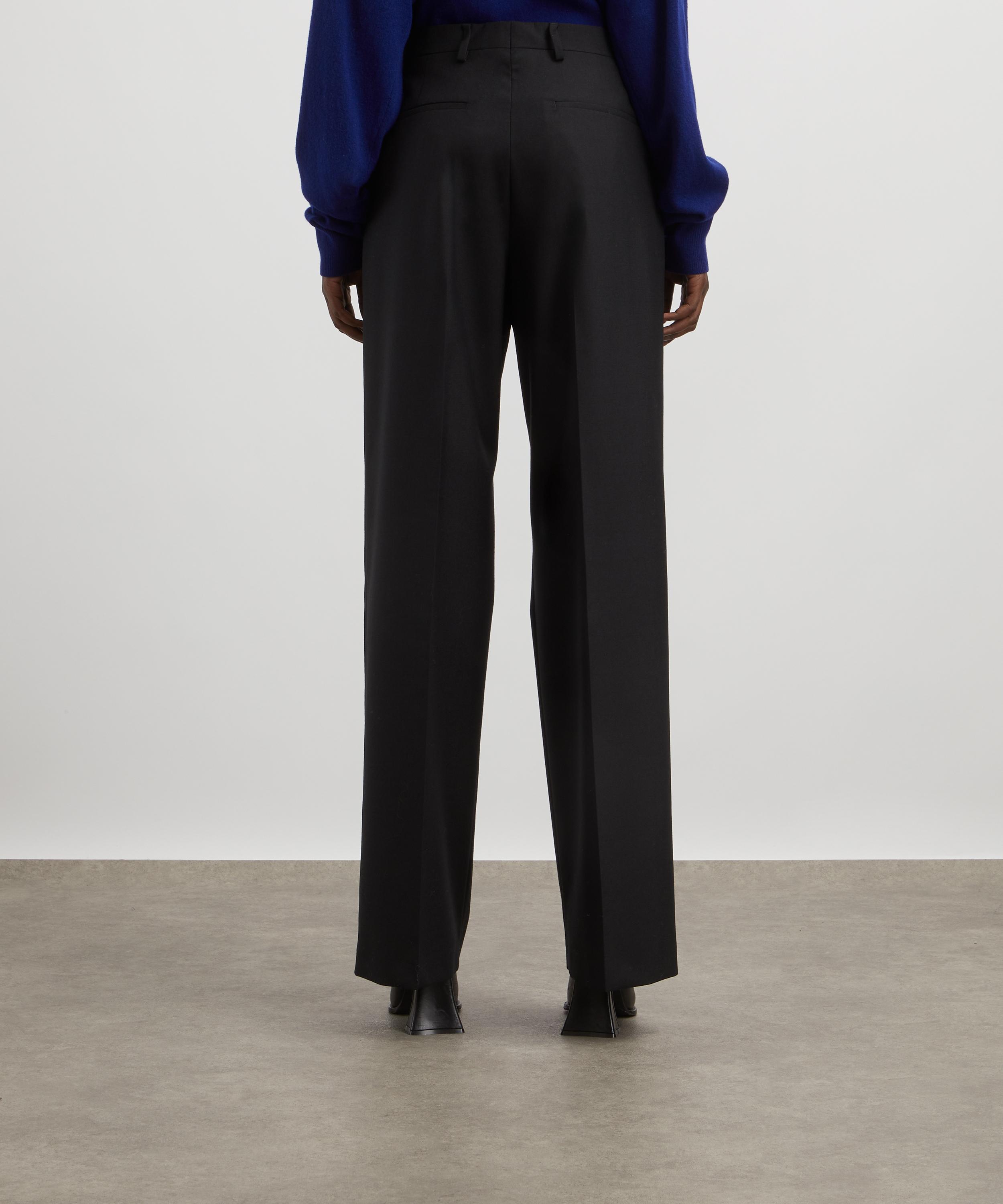 Dries Van Noten - High-Rise Wide Leg Wool Trousers image number 3